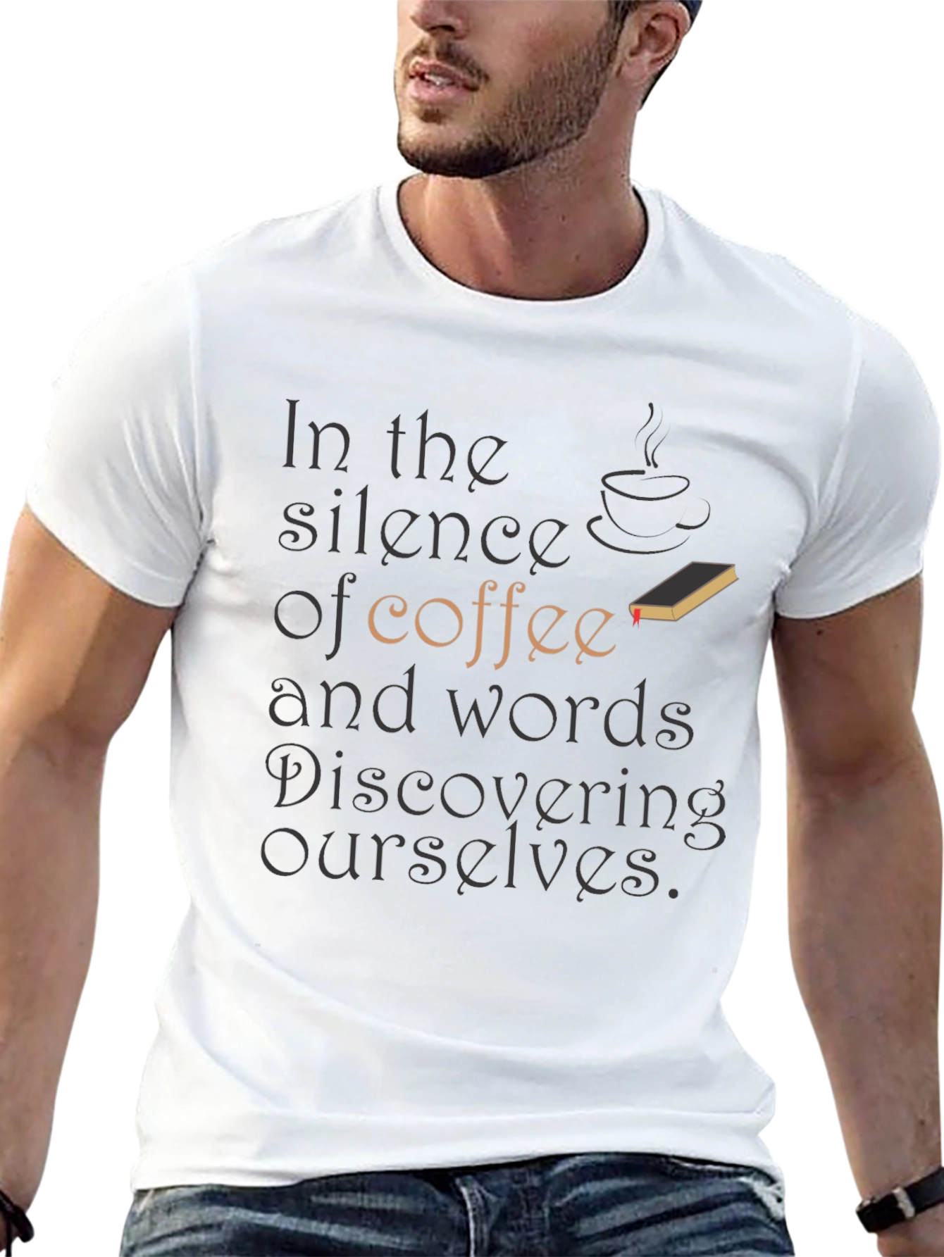 Coffee & Words T-Shirt - Discover Yourself