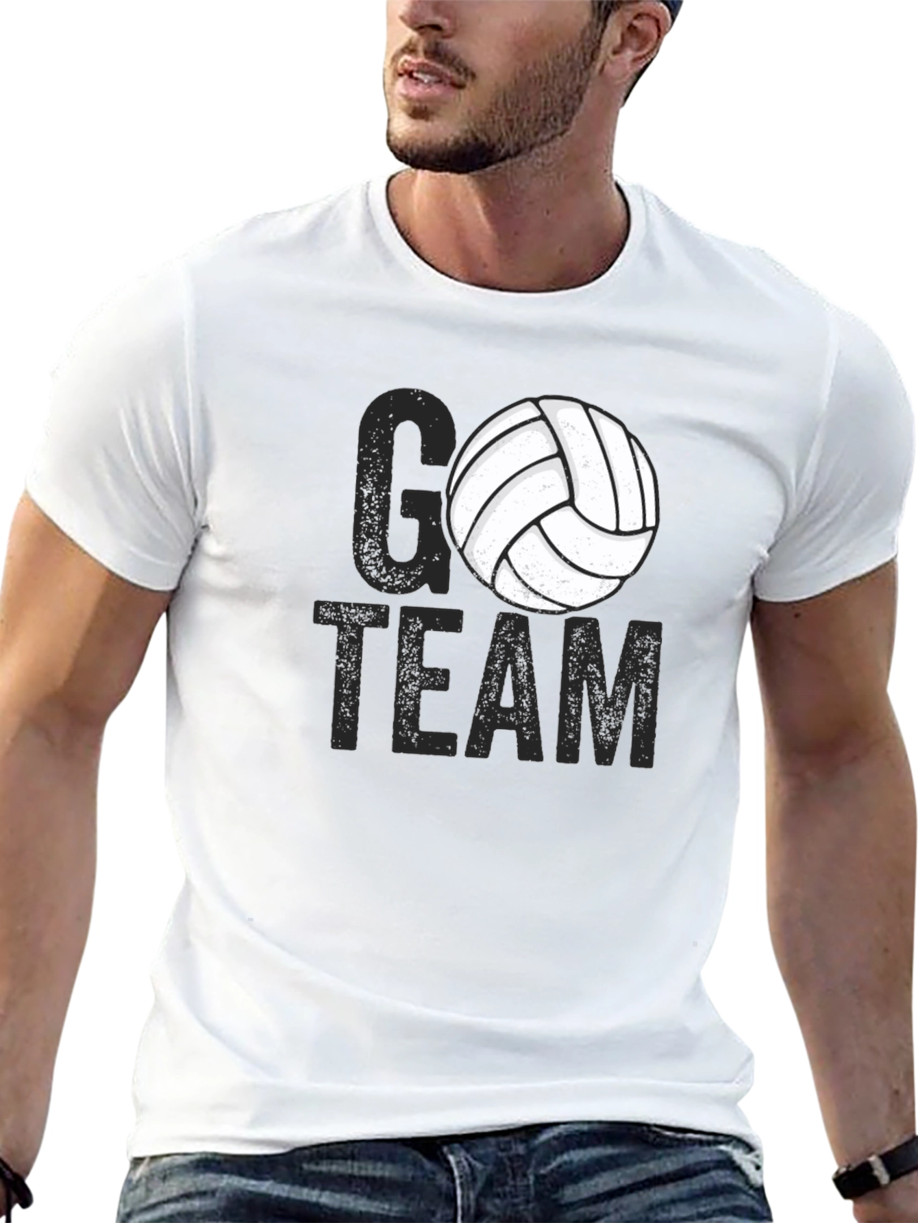 Go Team Volleyball Graphic Tee