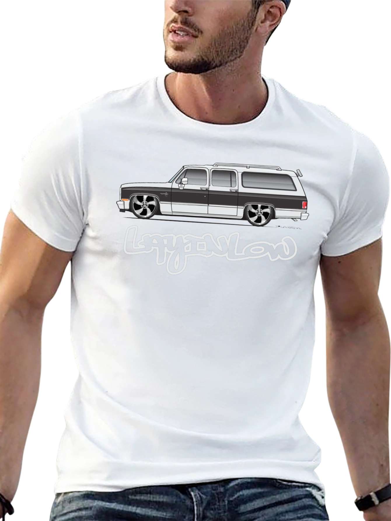 Layn Low Suburban Car T-Shirt - Black