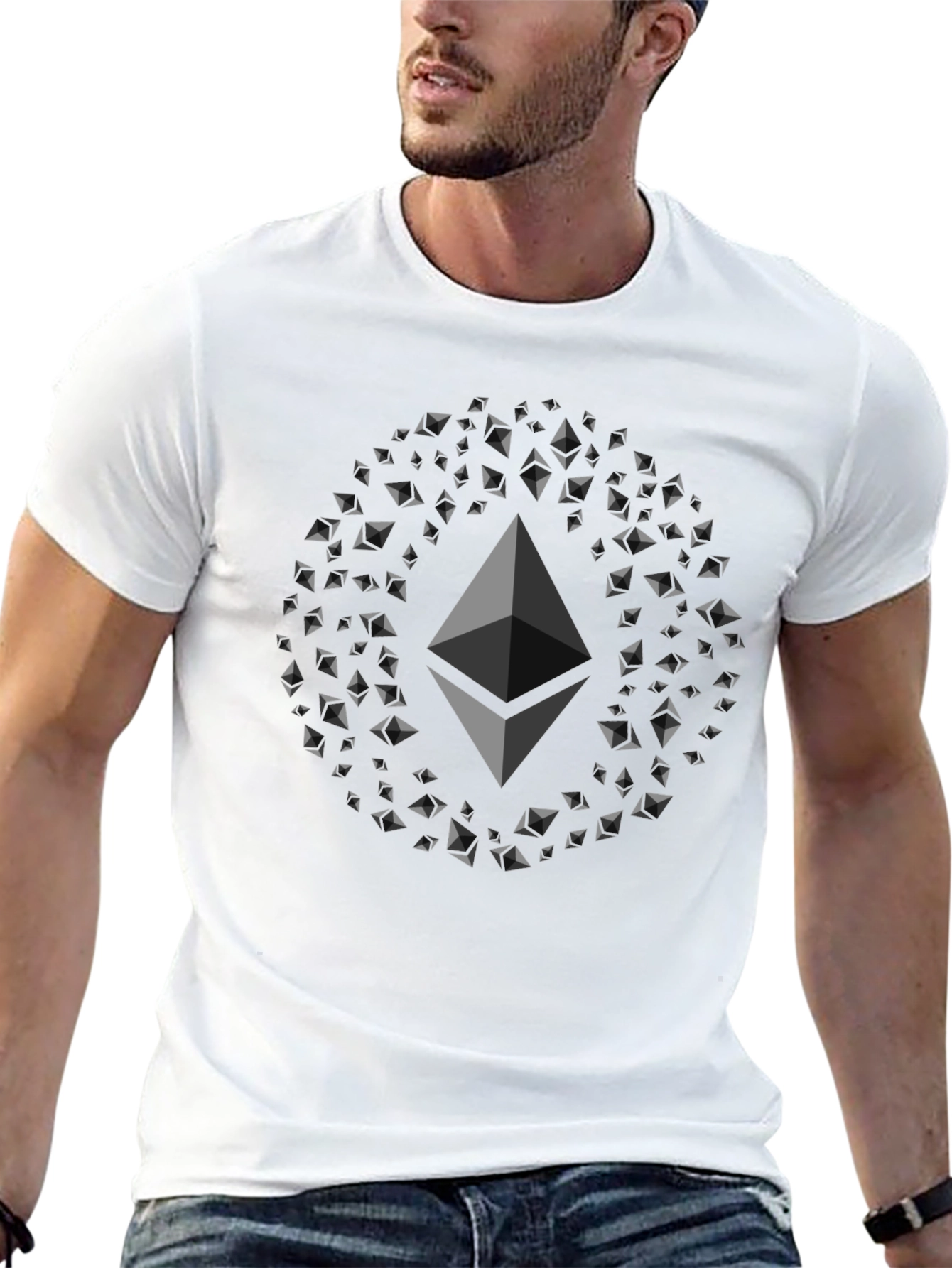 Ethereum Crypto Graphic T-Shirt - Black