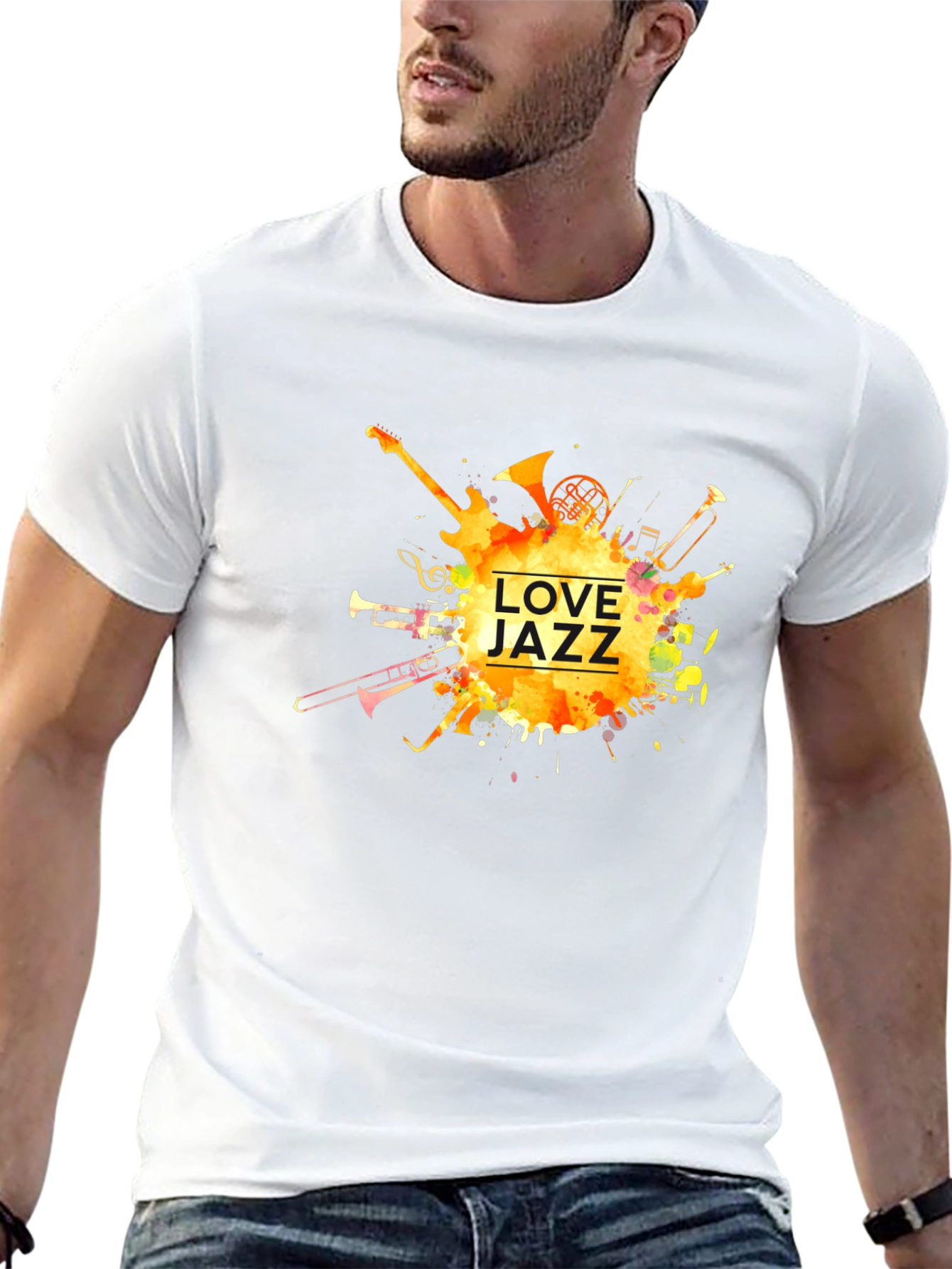 Love Jazz Music T-Shirt - Black