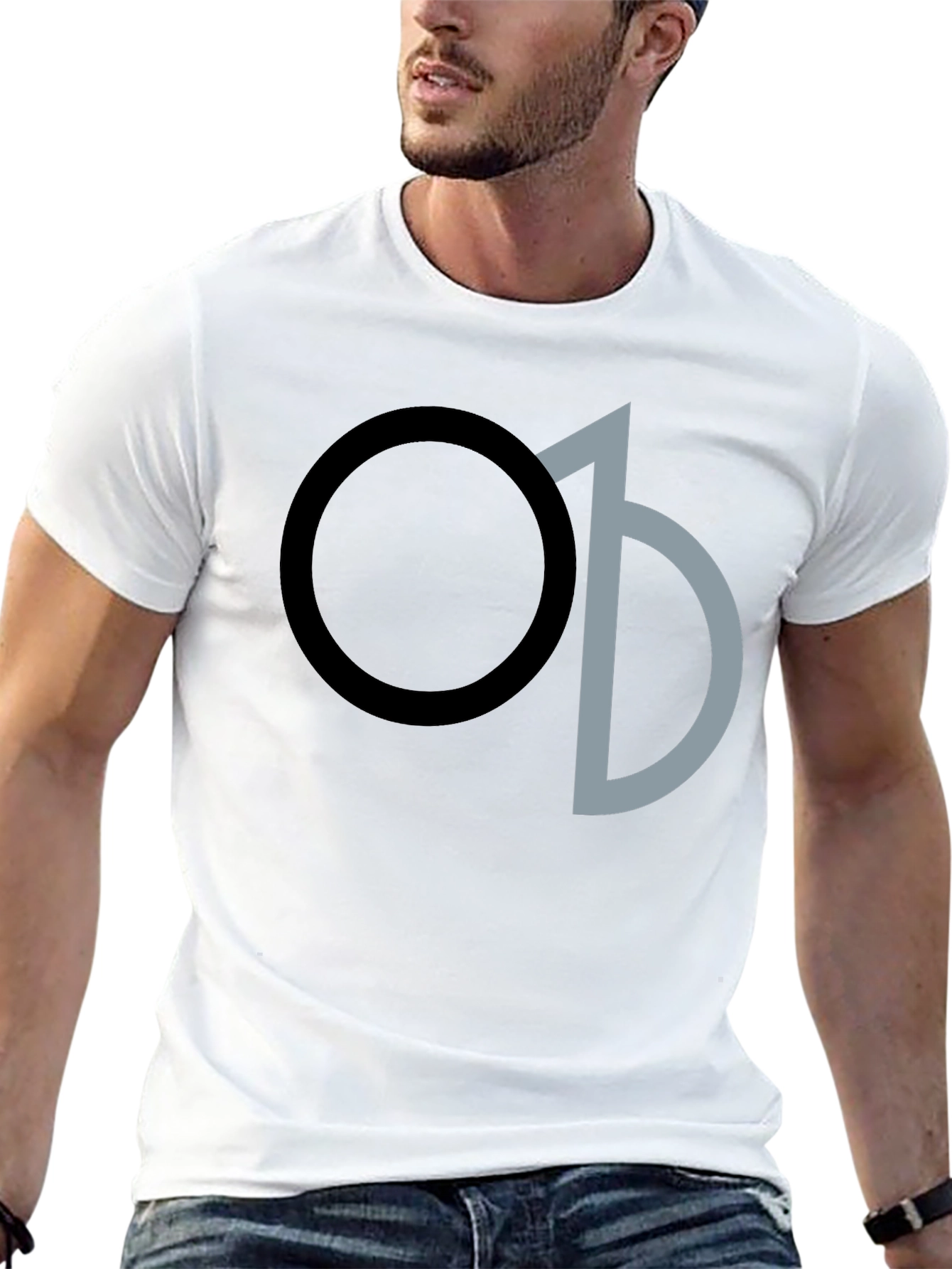 Geometric Logo T-Shirt - Stylish Casual Wear