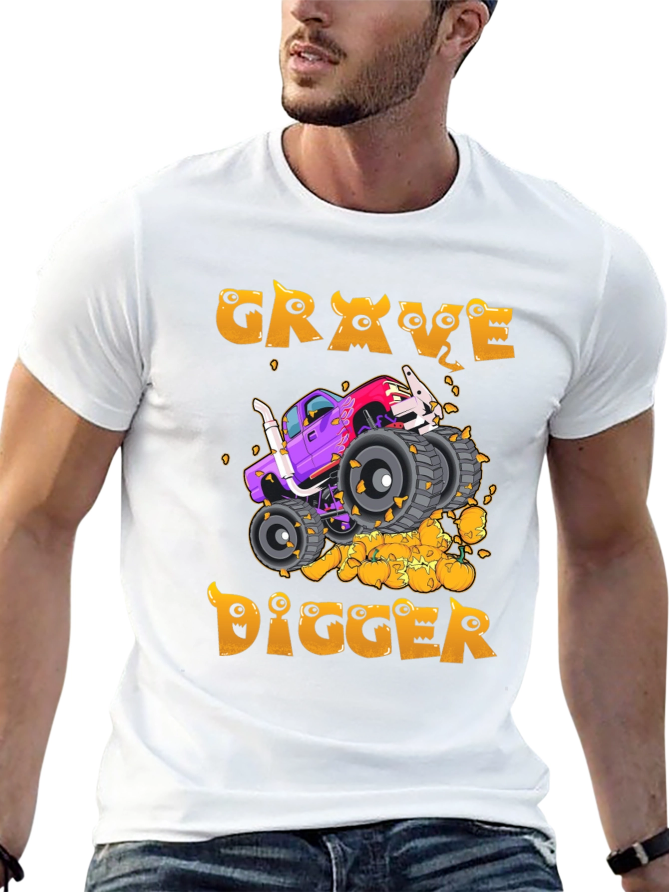 Grave Digger Monster Truck Halloween T-Shirt