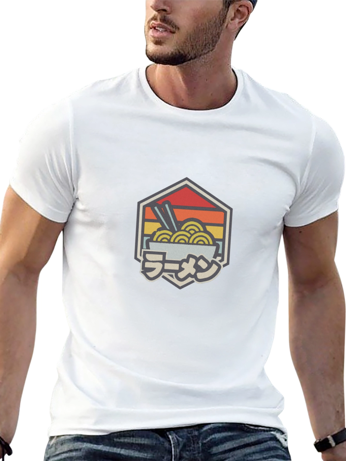 Ramen Bowl Retro Graphic T-Shirt
