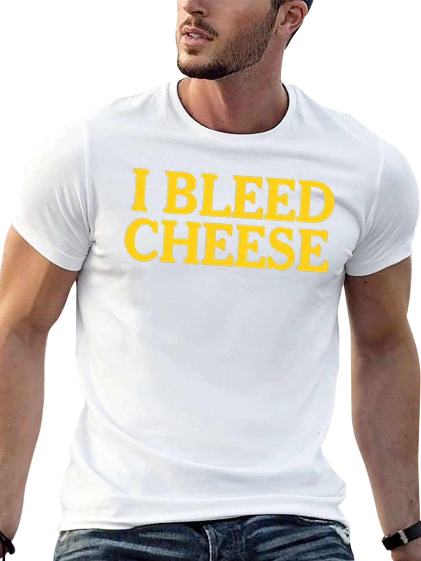 I Bleed Cheese T-Shirt - Novelty Fan Apparel