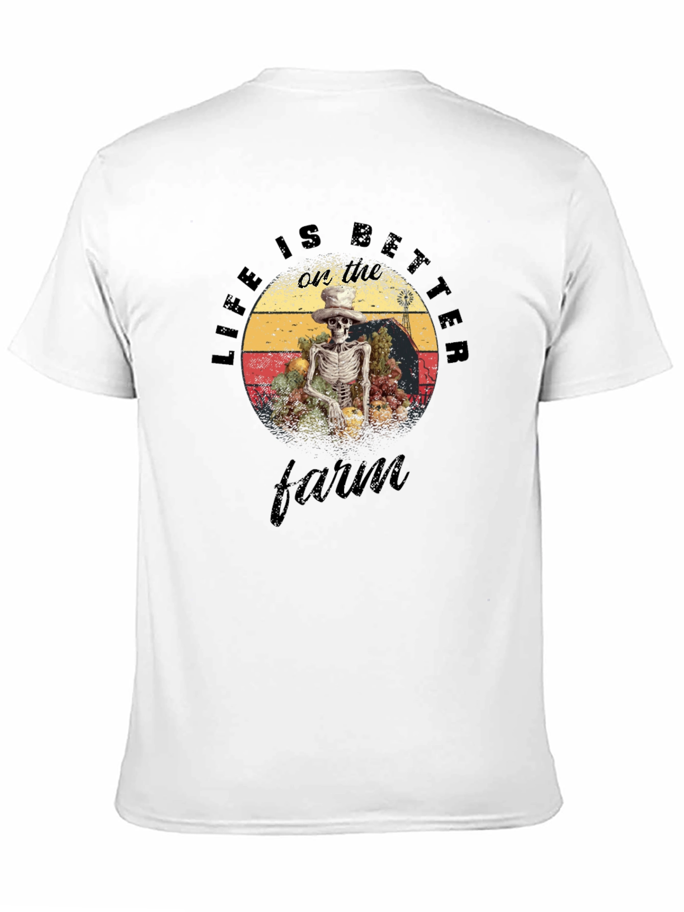 Life is Better on the Farm Skeleton T-Shirt