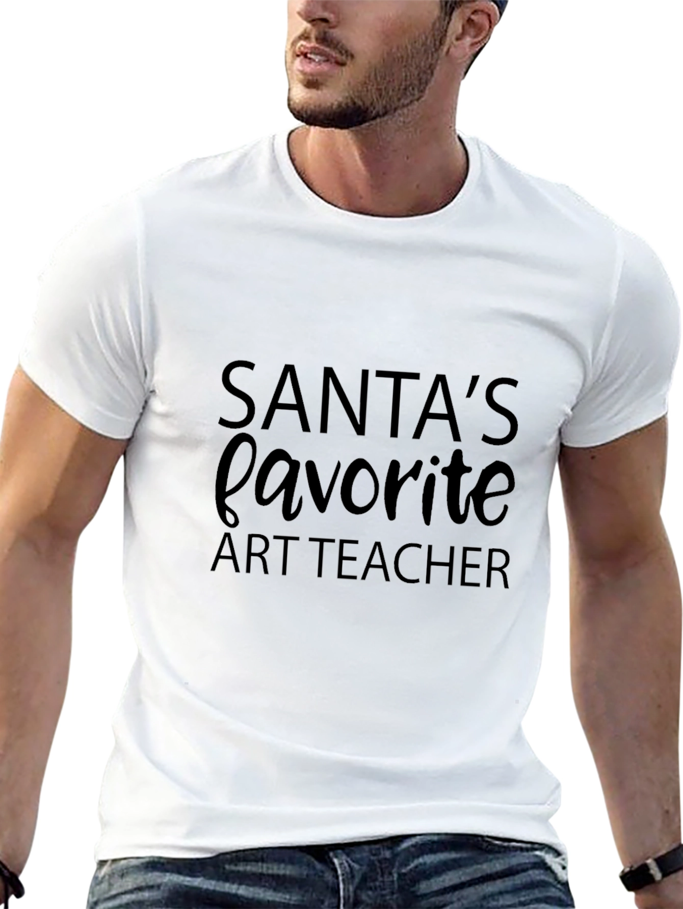 Santas Favorite Art Teacher T-Shirt