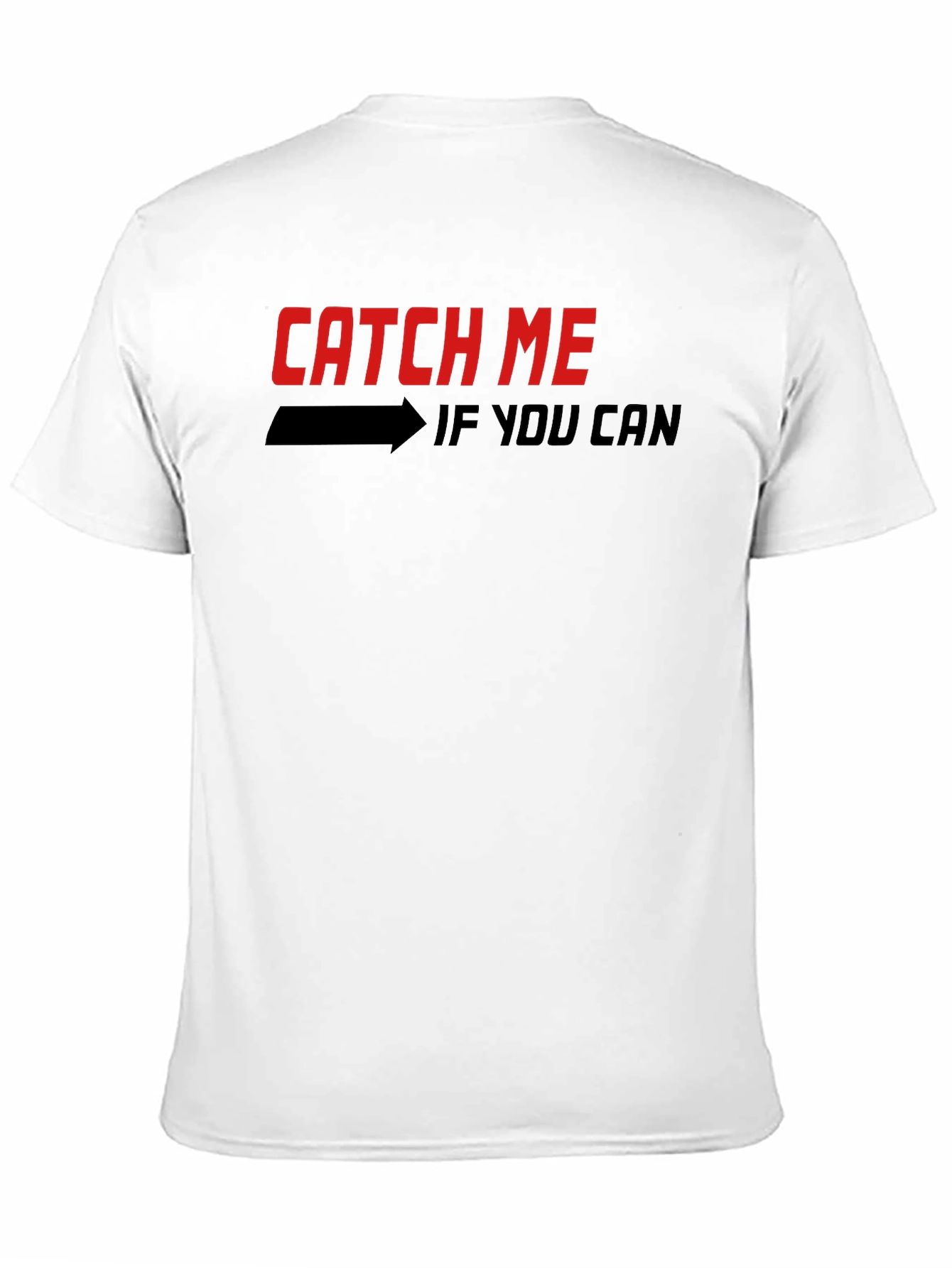 Catch Me If You Can Graphic T-Shirt - Black