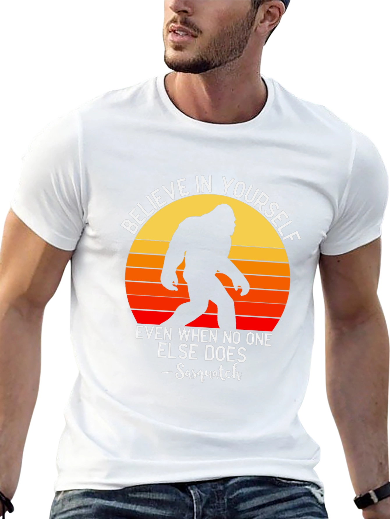 Believe in Yourself Sasquatch Graphic Tee