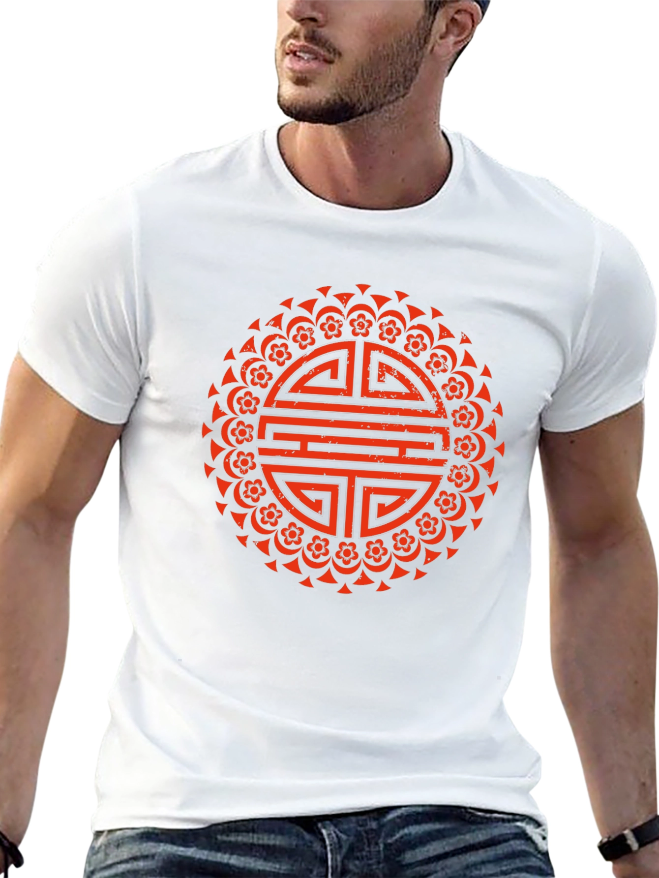 Lucky Symbol Graphic Tee - Black