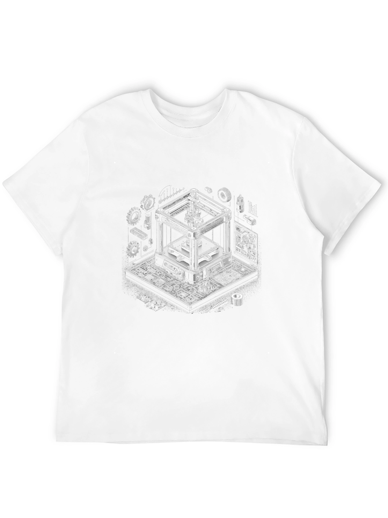 3D Printer Graphic Tee - Geek Style