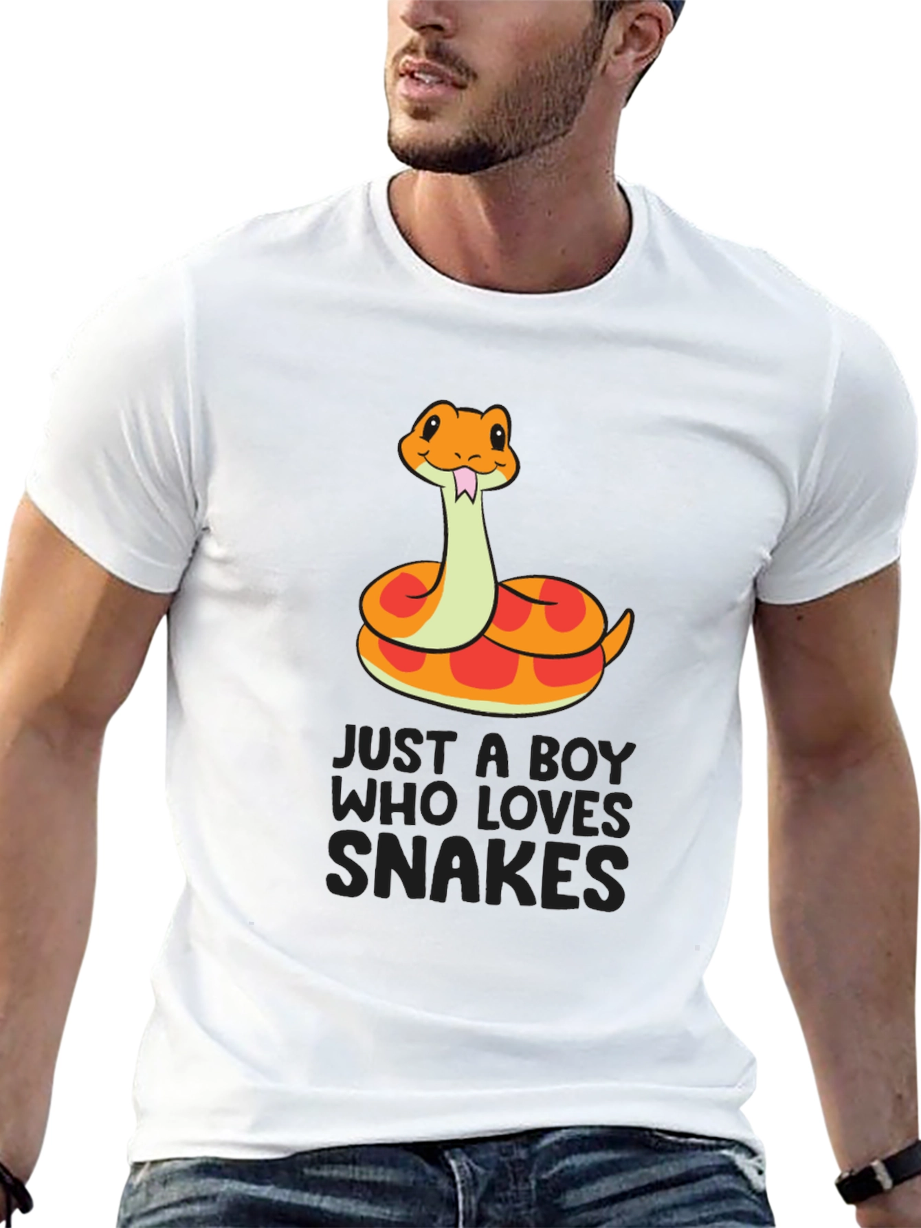 Boy Who Loves Snakes T-Shirt - Cute Snake Design
