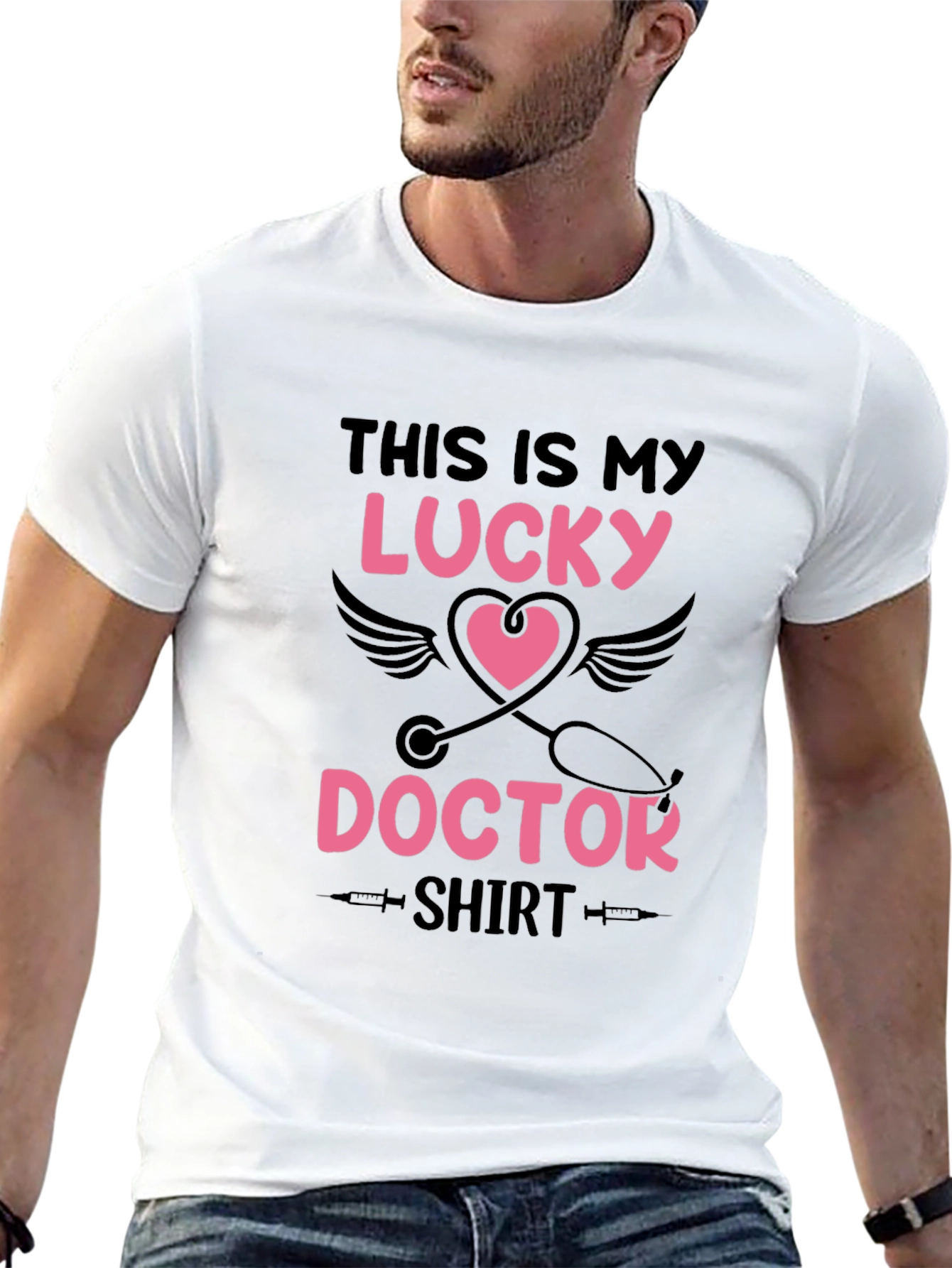 Lucky Doctor Shirt - Novelty Graphic Tee