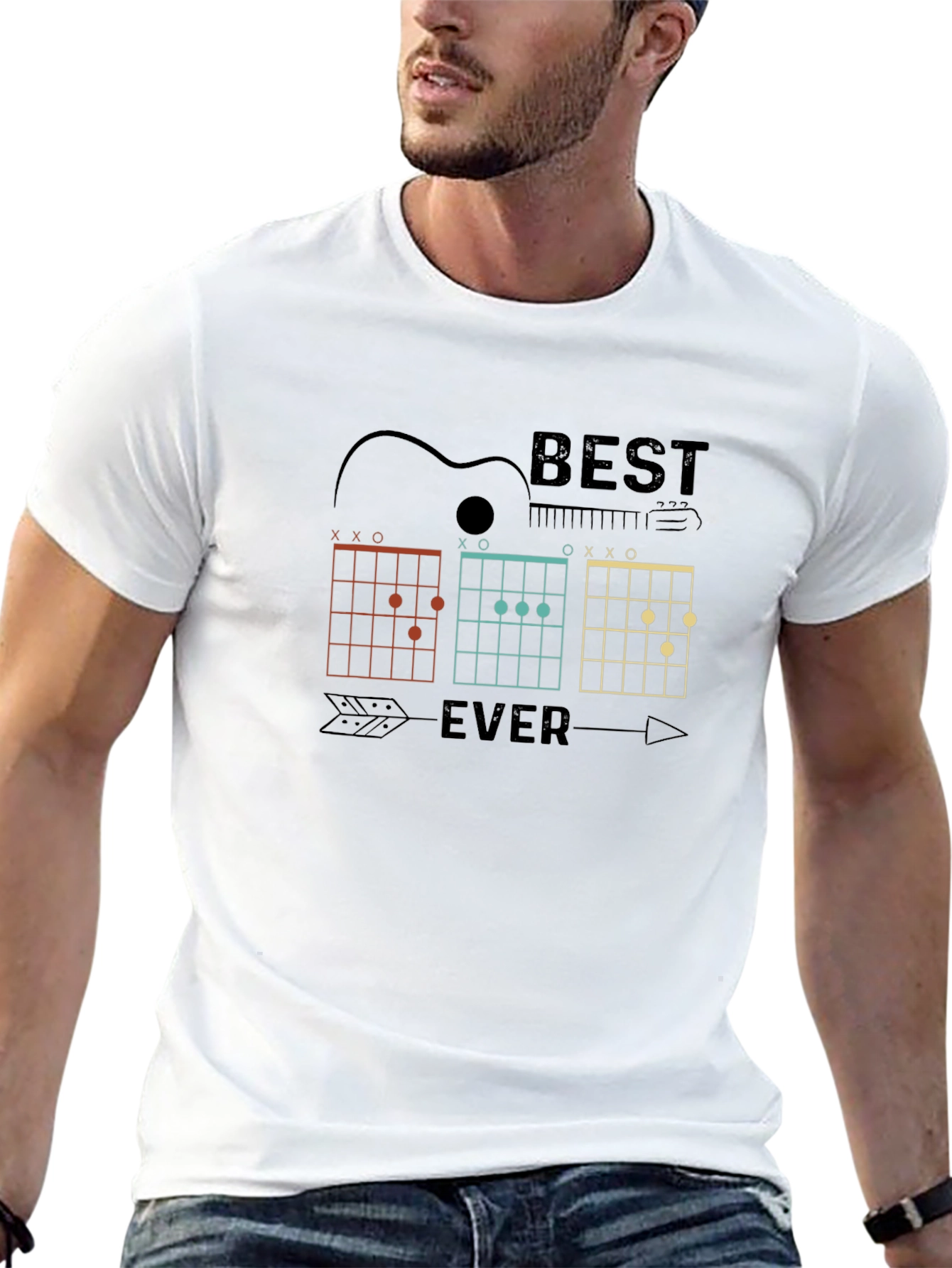 Best Ever Guitar Chords Graphic Tee
