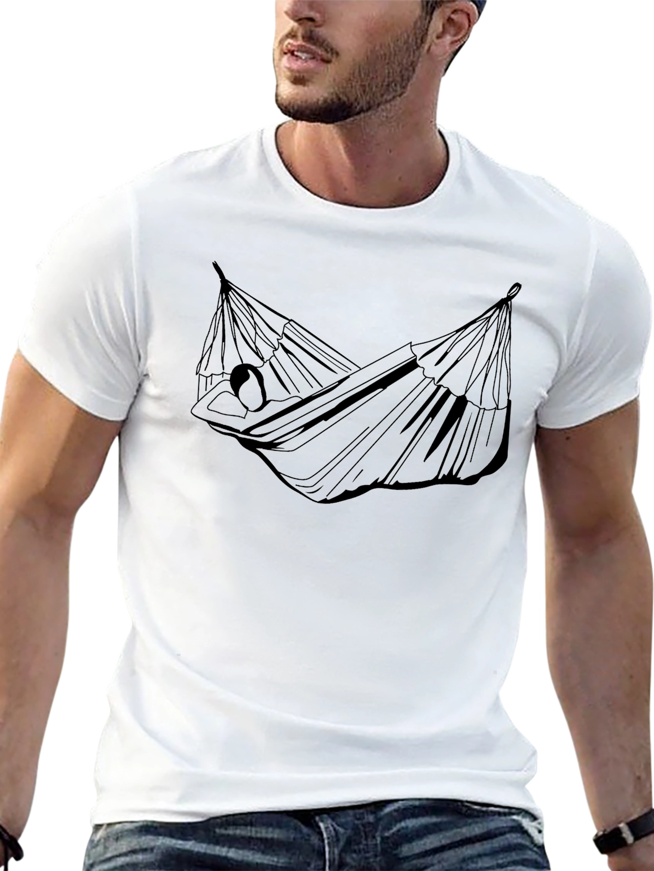 Relaxing Hammock Graphic Tee - Stylish Comfort