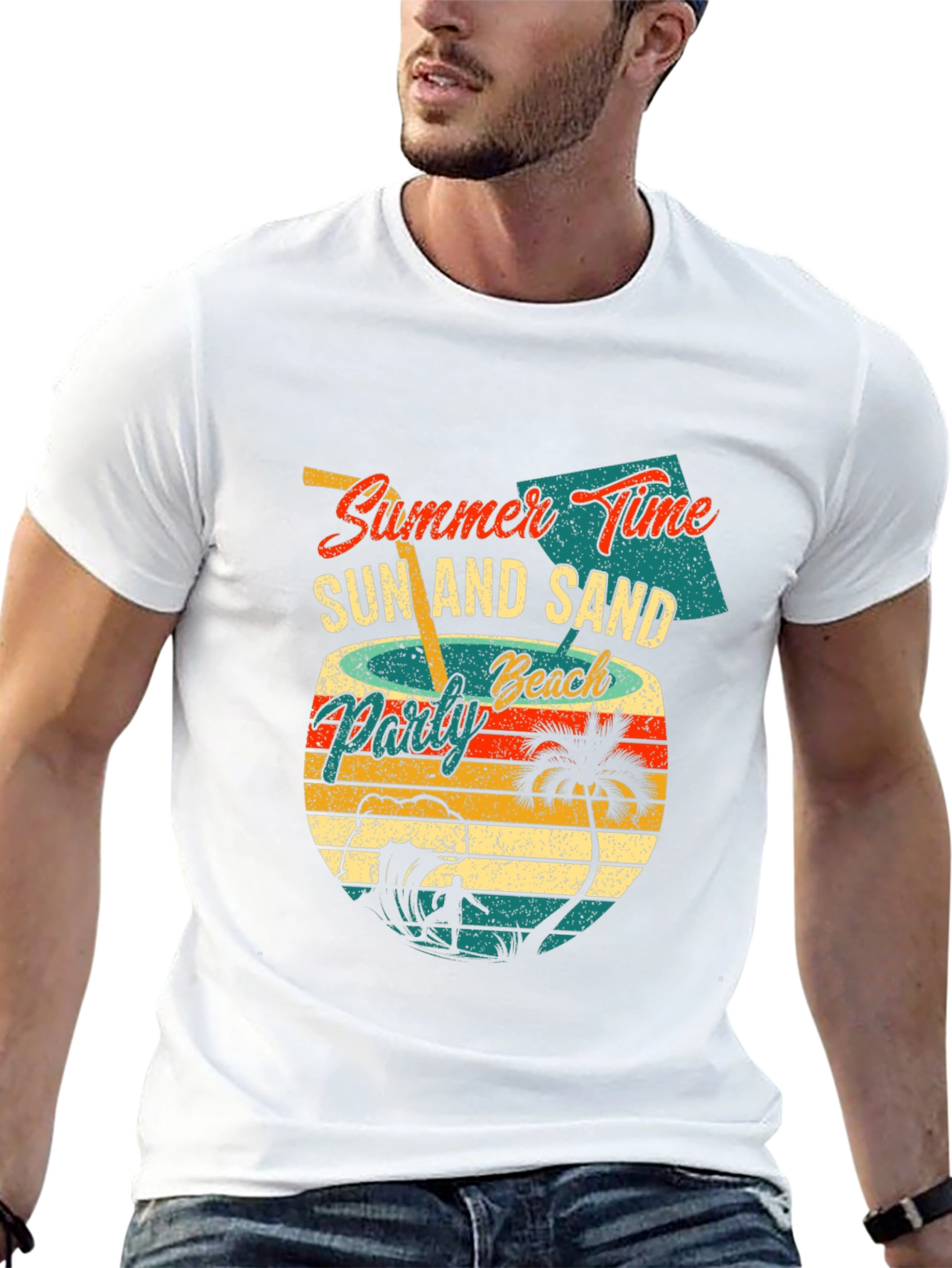 Summer Time Beach Party Graphic T-Shirt