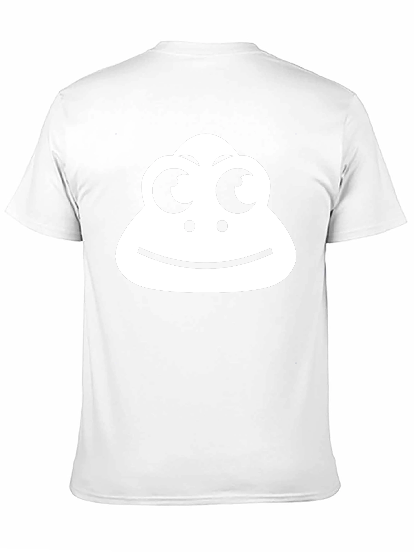 Cartoon Face Graphic Tee - Black
