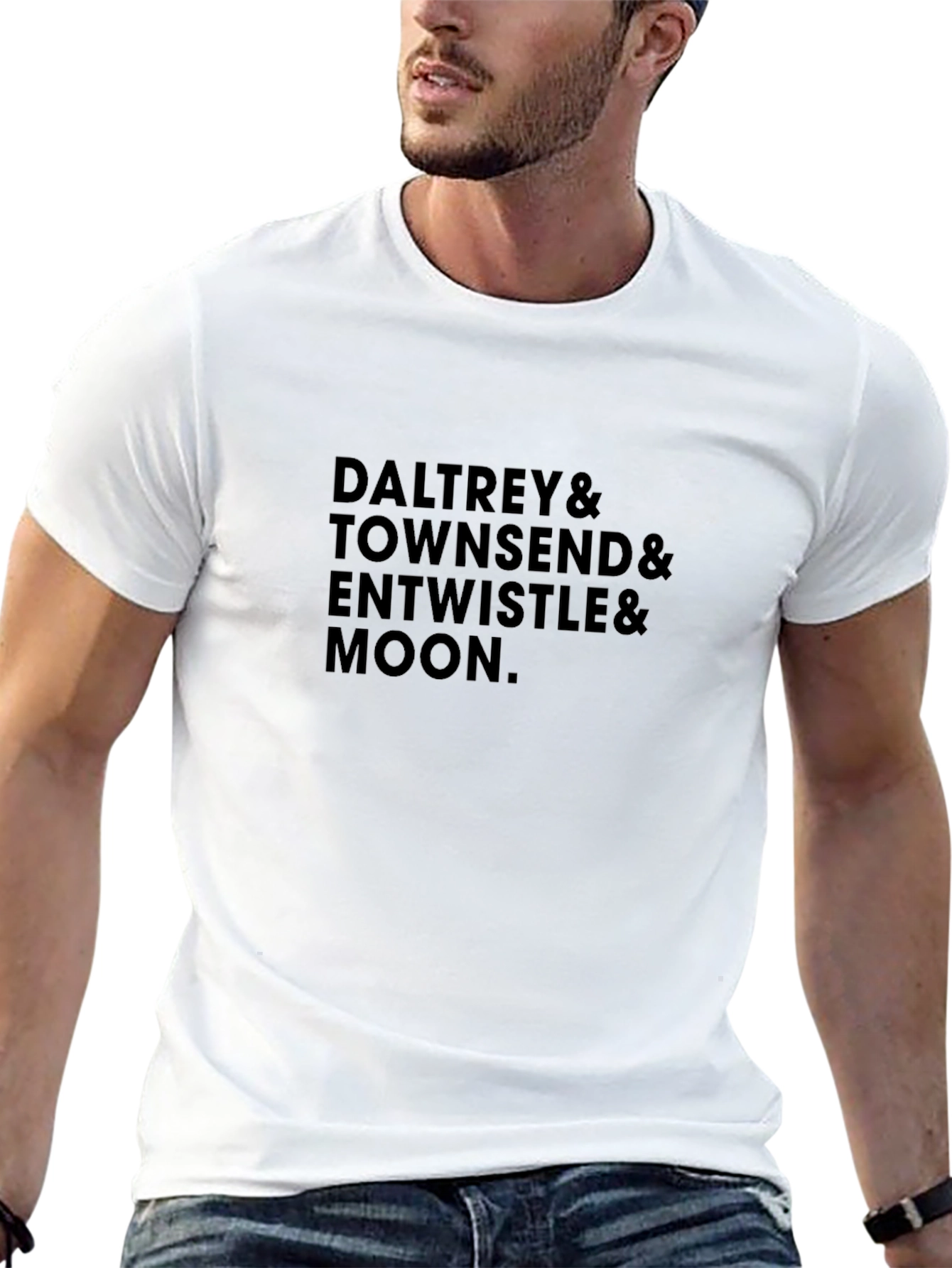 The Who Band Members Black T-Shirt