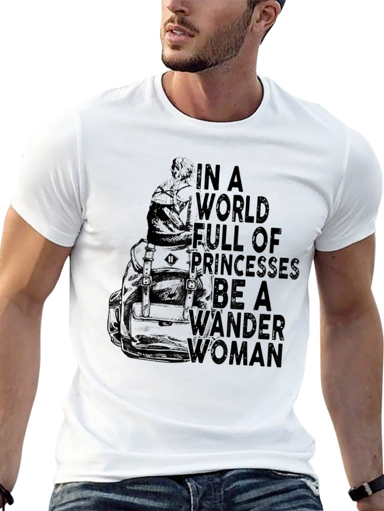Wander Woman Graphic Tee - Black