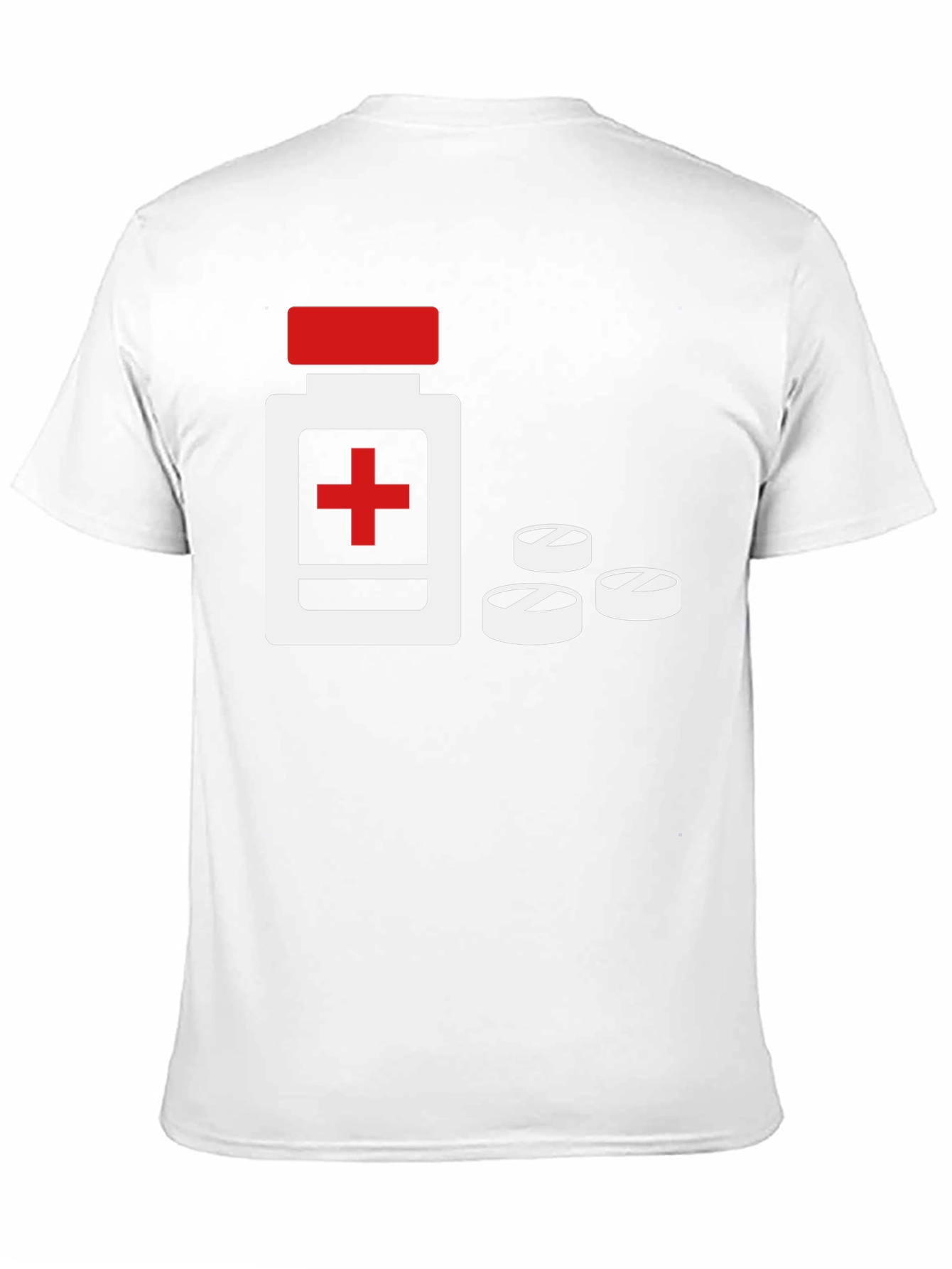 Medicine Bottle Graphic Tee - Black Cotton T-Shirt