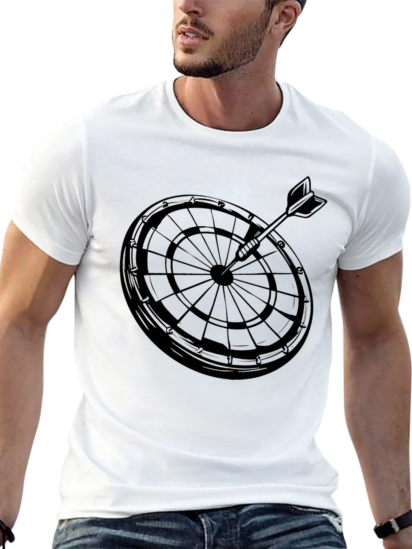 Dartboard T-Shirt - Aim for Style!