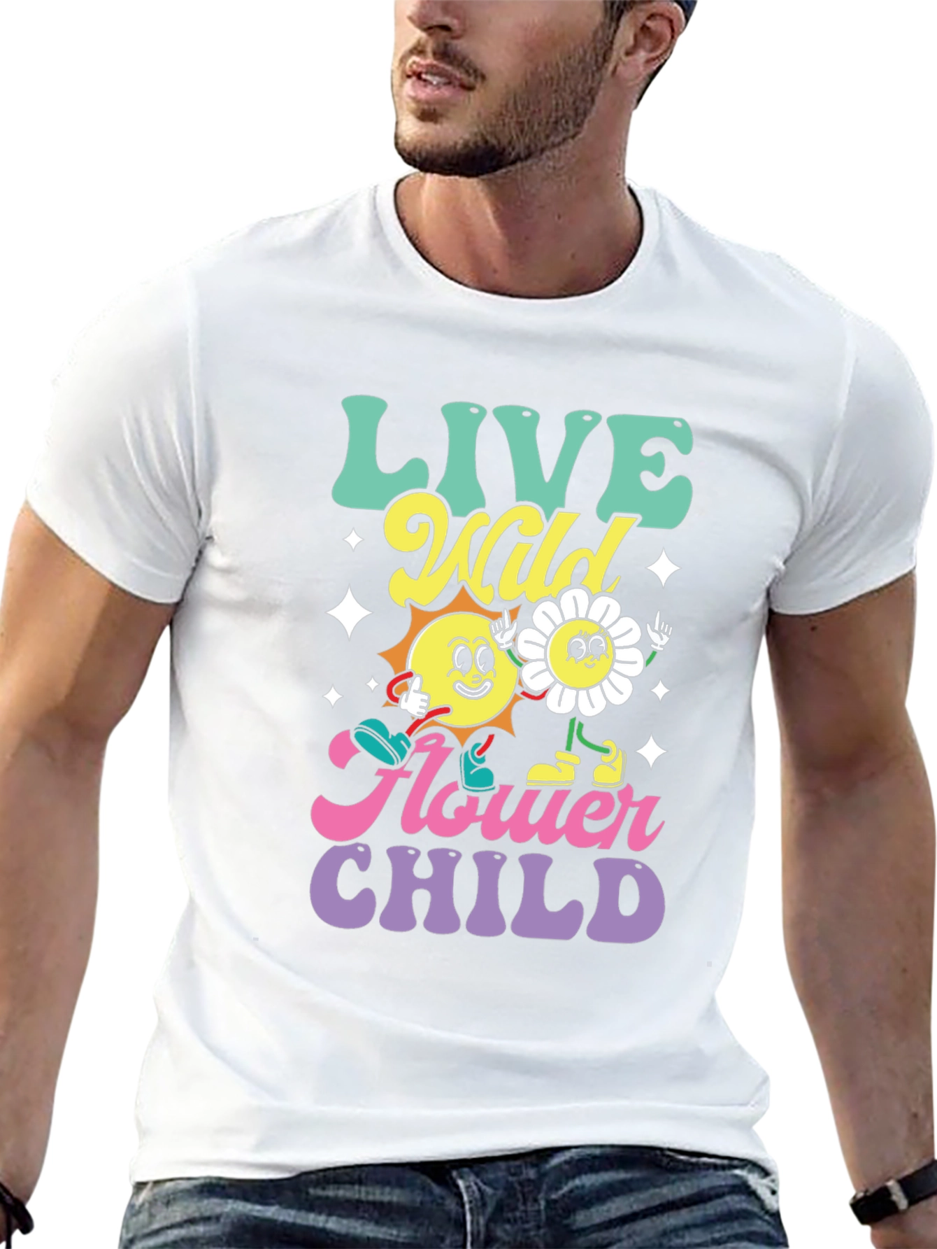 Live Wild Flower Child Graphic Tee