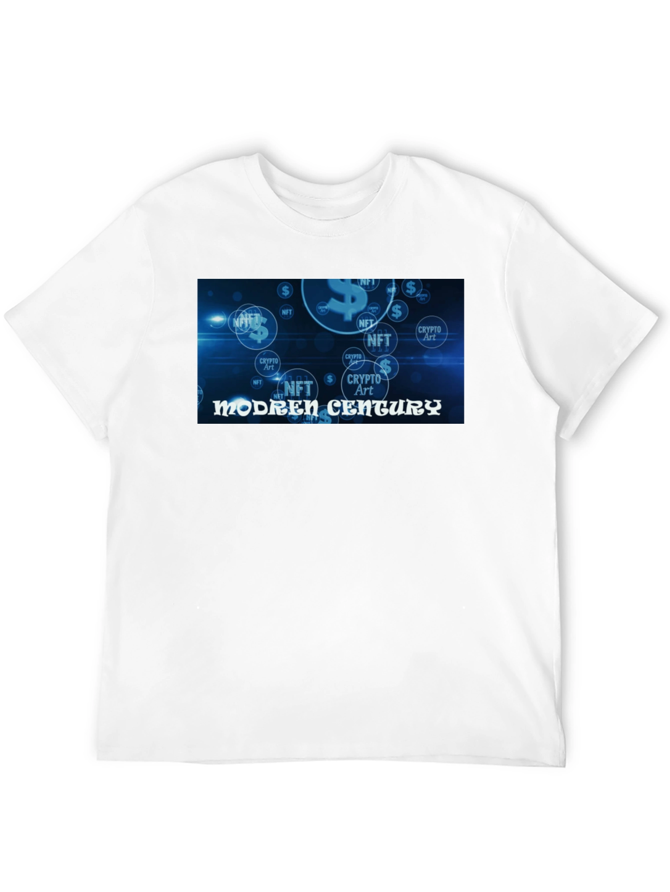 Modern Century Crypto Art NFT Black Tee