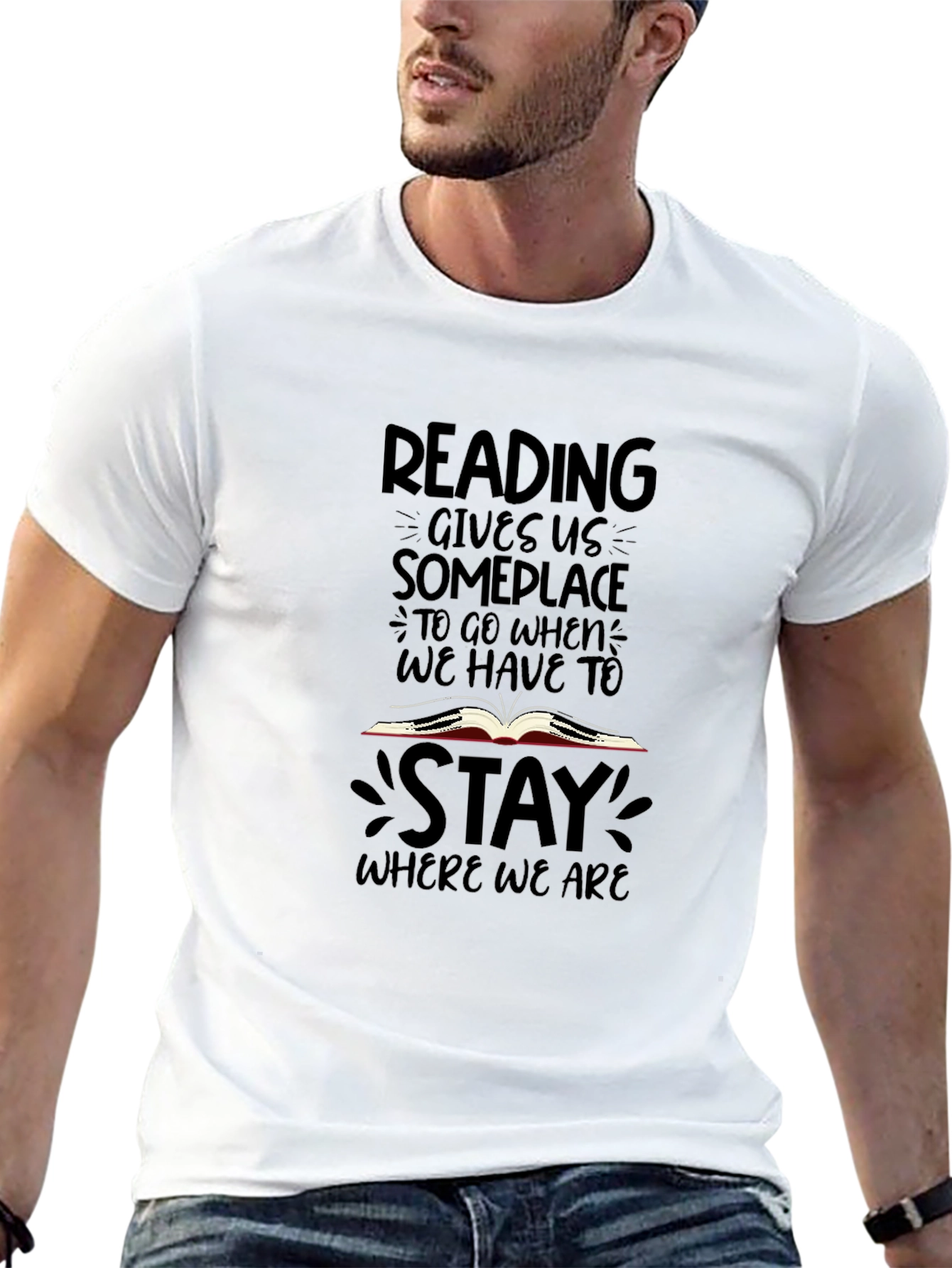Reading T-Shirt: Gives Us Someplace to Go