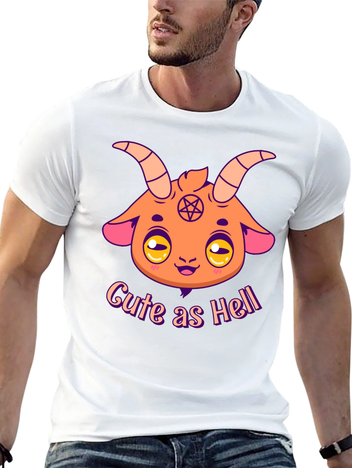 Cute as Hell Baphomet Cartoon T-Shirt
