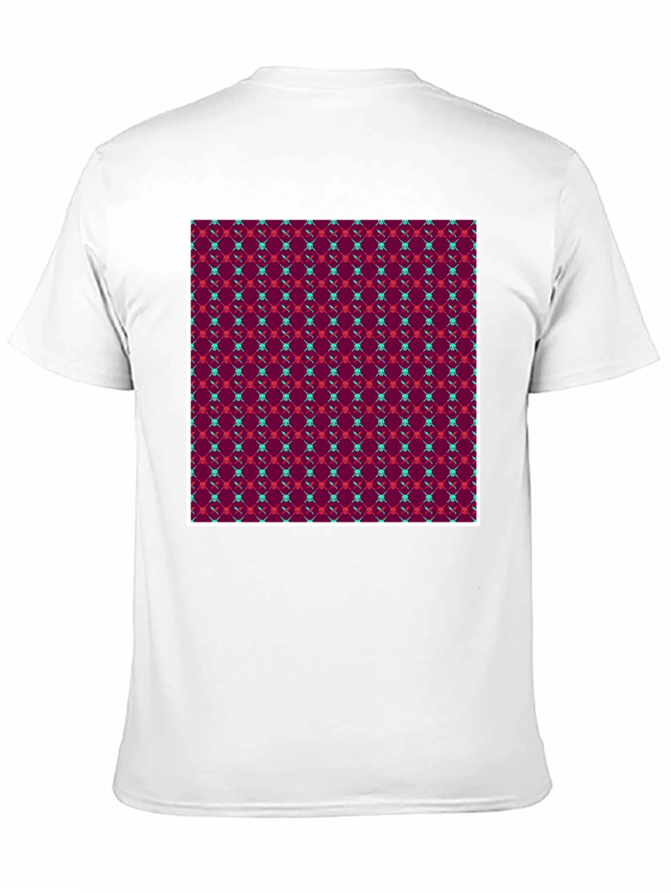 Patterned Black Tee