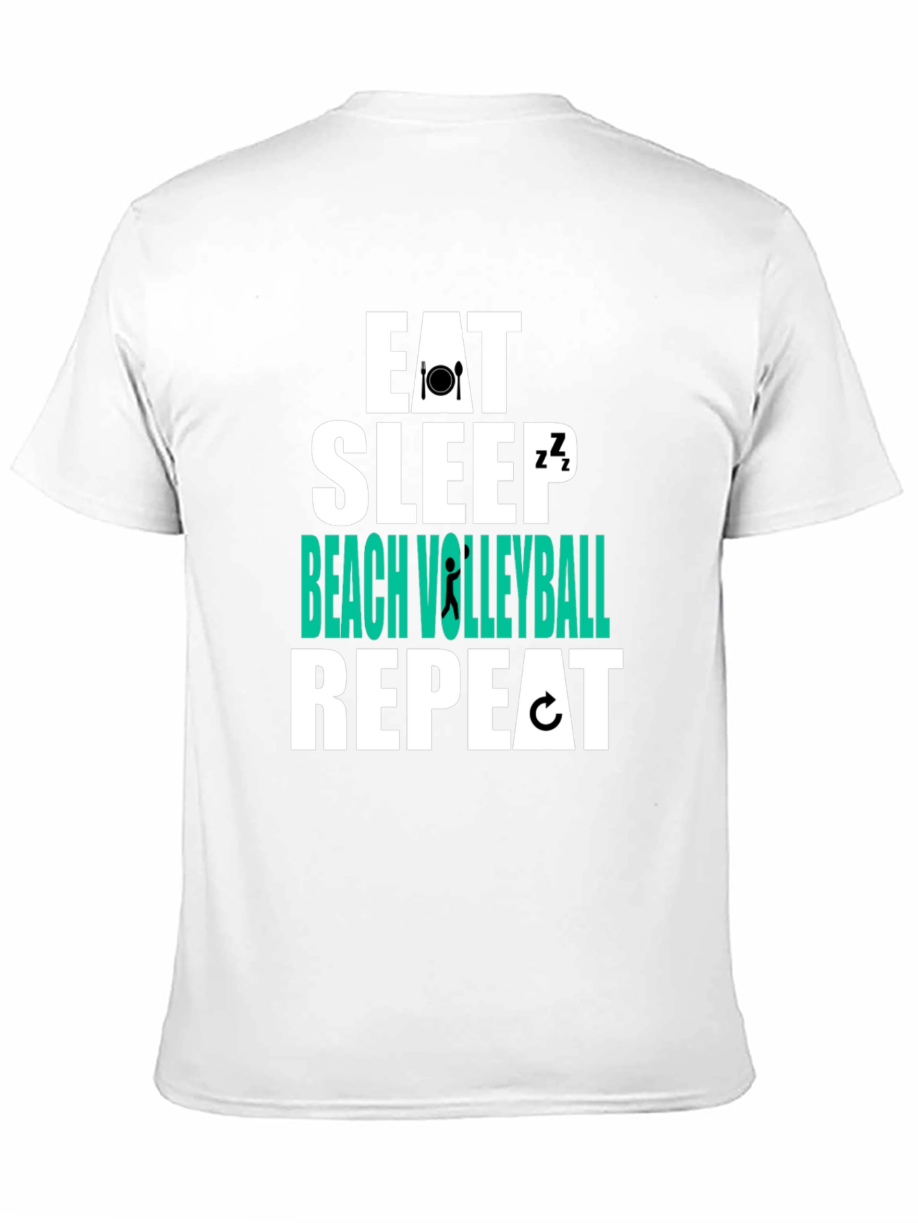 Eat Sleep Beach Volleyball Repeat T-Shirt