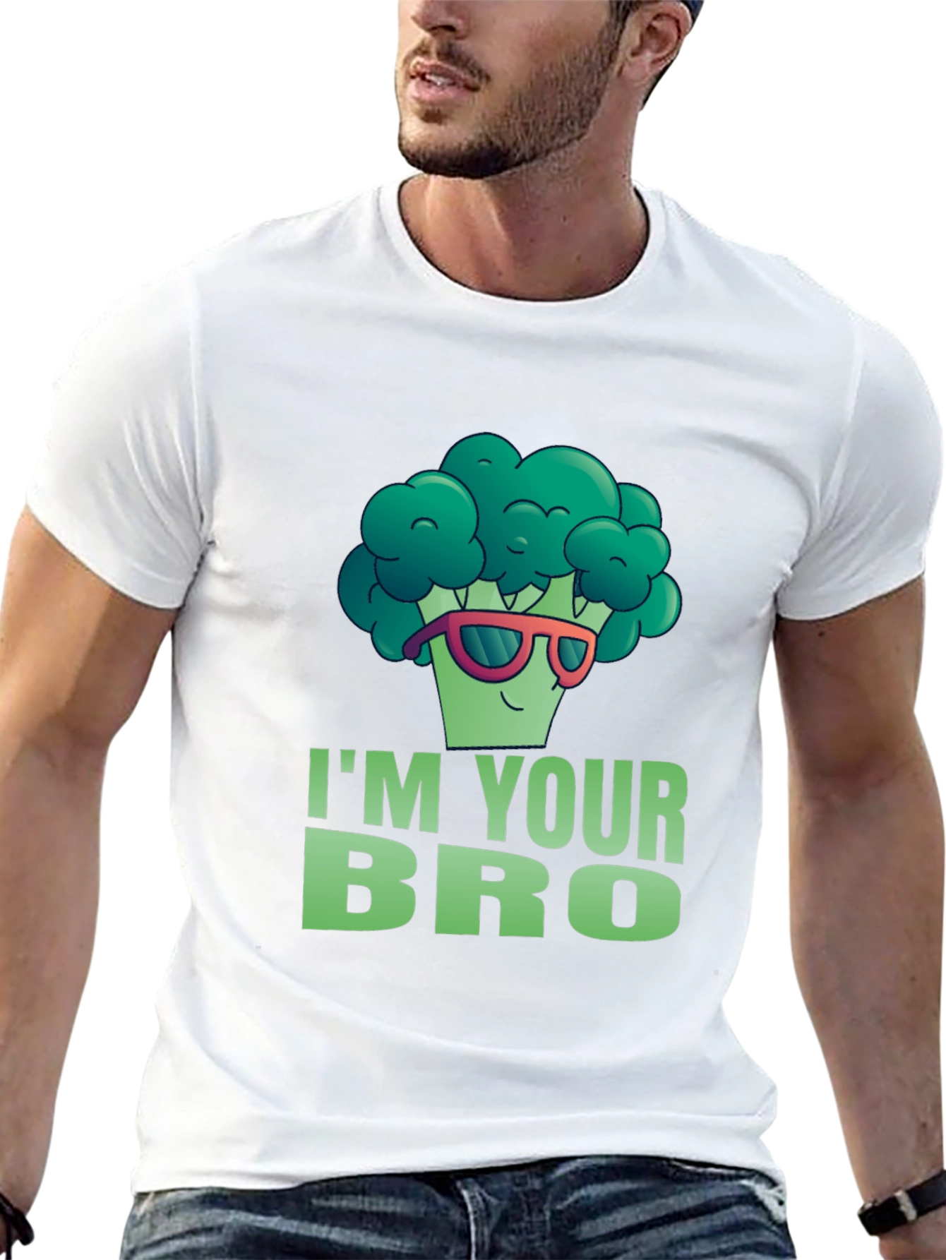 Broccoli Bro T-Shirt - Funny Vegetarian Tee