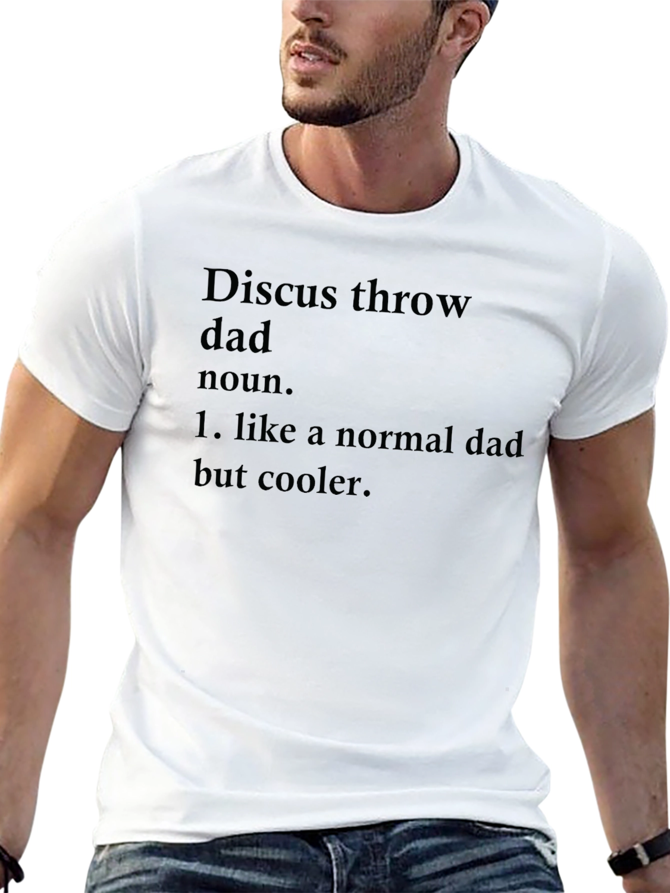 Discus Throw Dad T-Shirt: Cool Fathers Day Gift