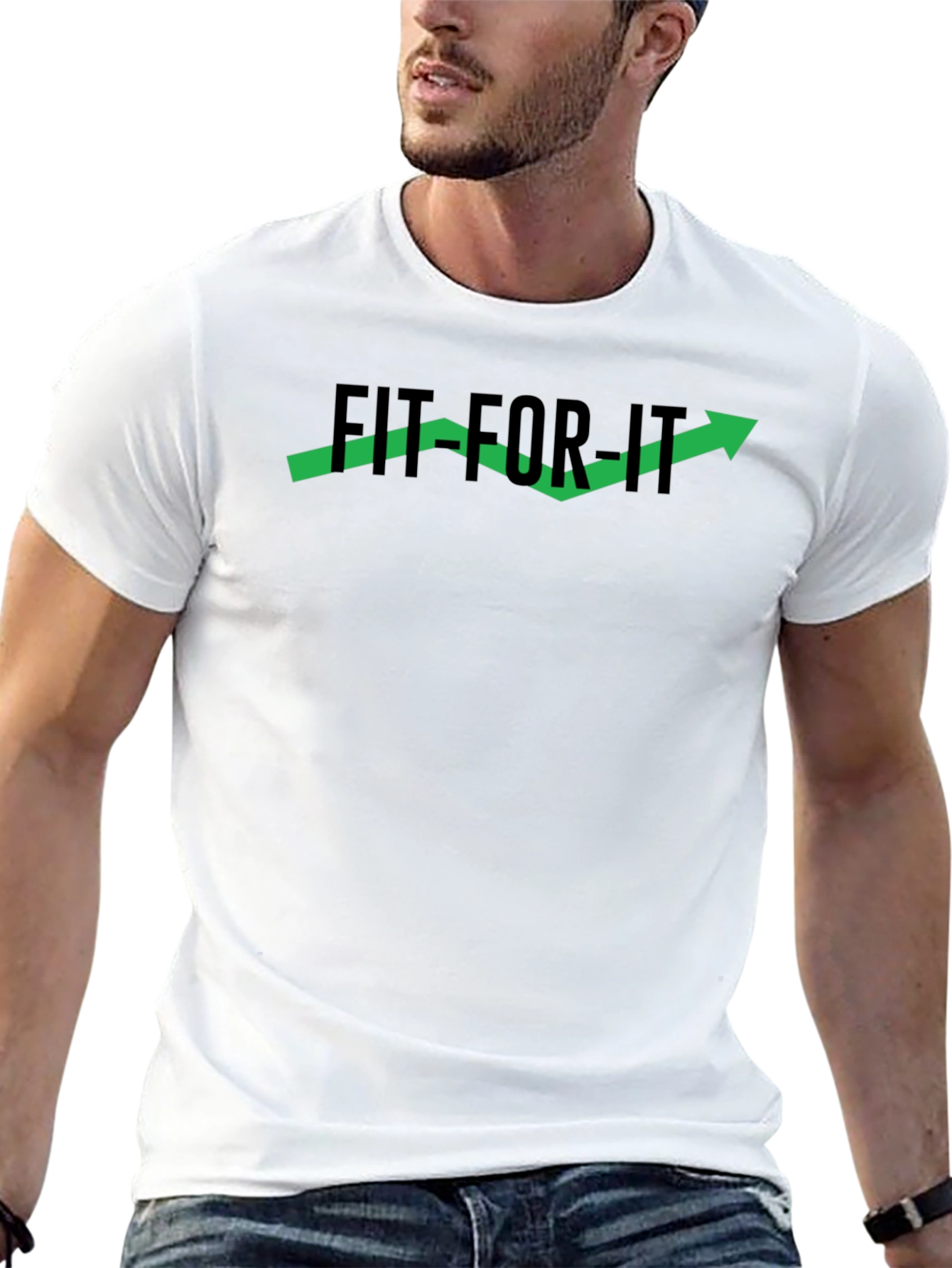 Fit For It T-Shirt - Black Graphic Tee