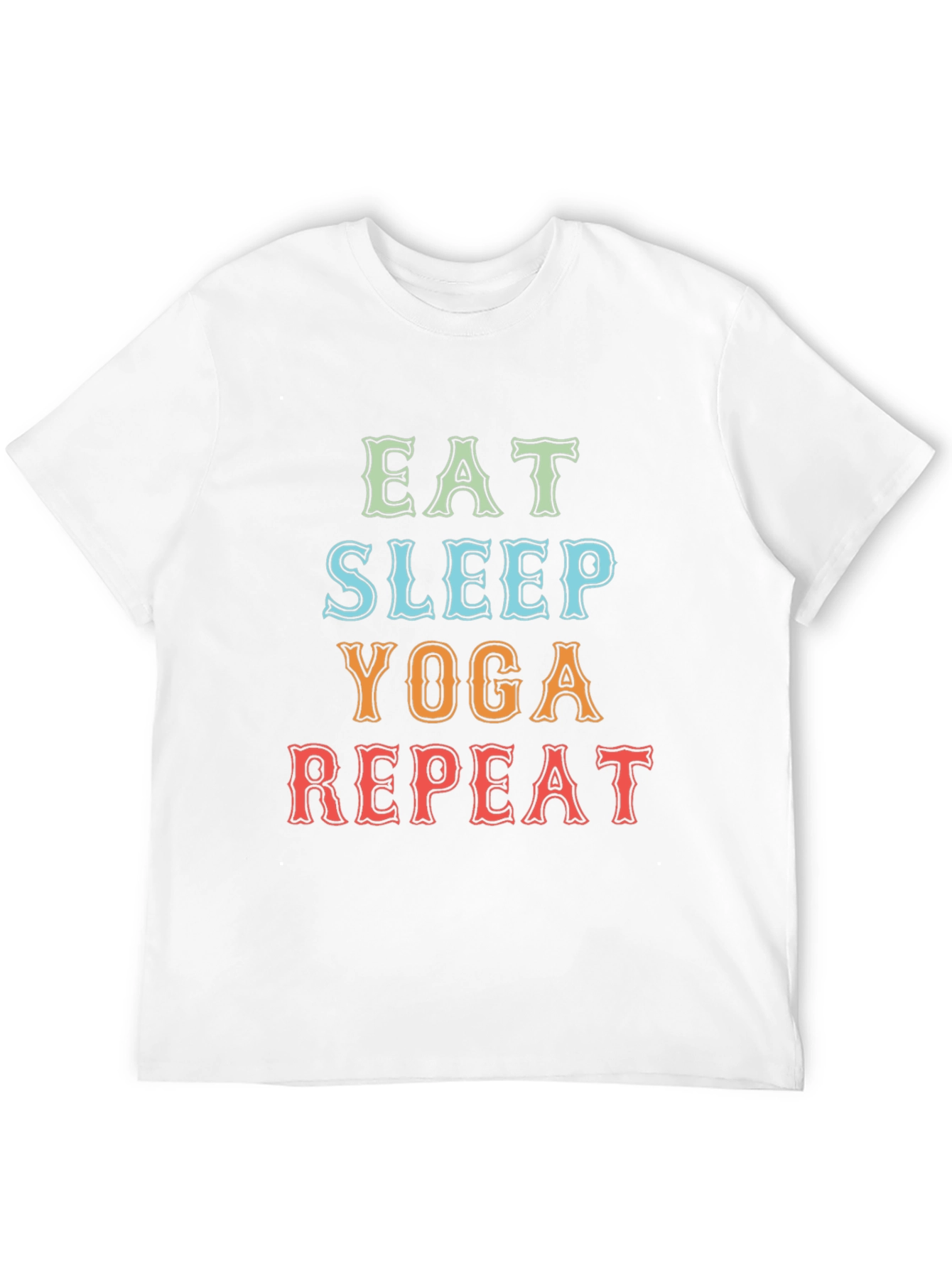 Eat Sleep Yoga Repeat Graphic Tee