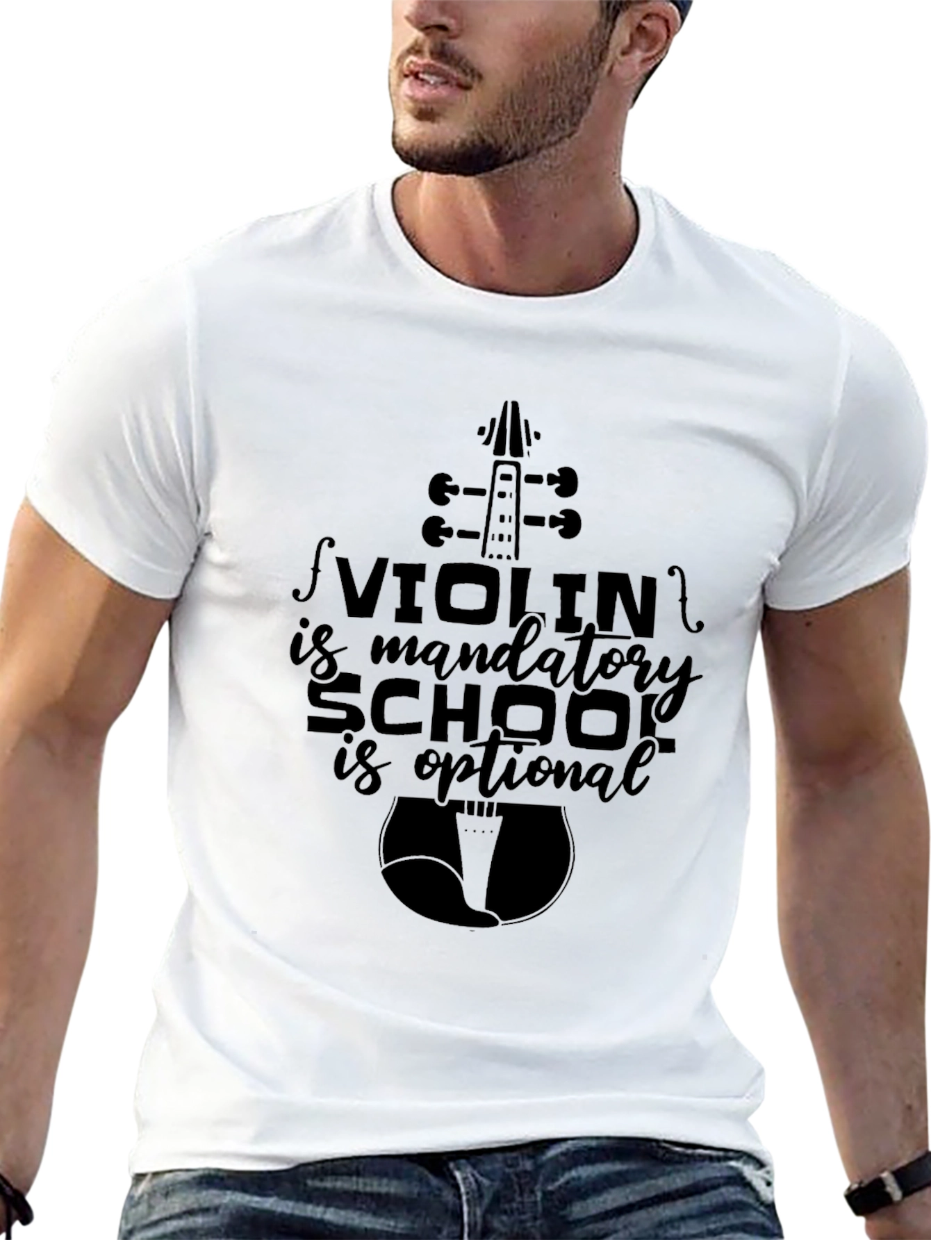 Violin is Mandatory T-Shirt - Music Lover Tee