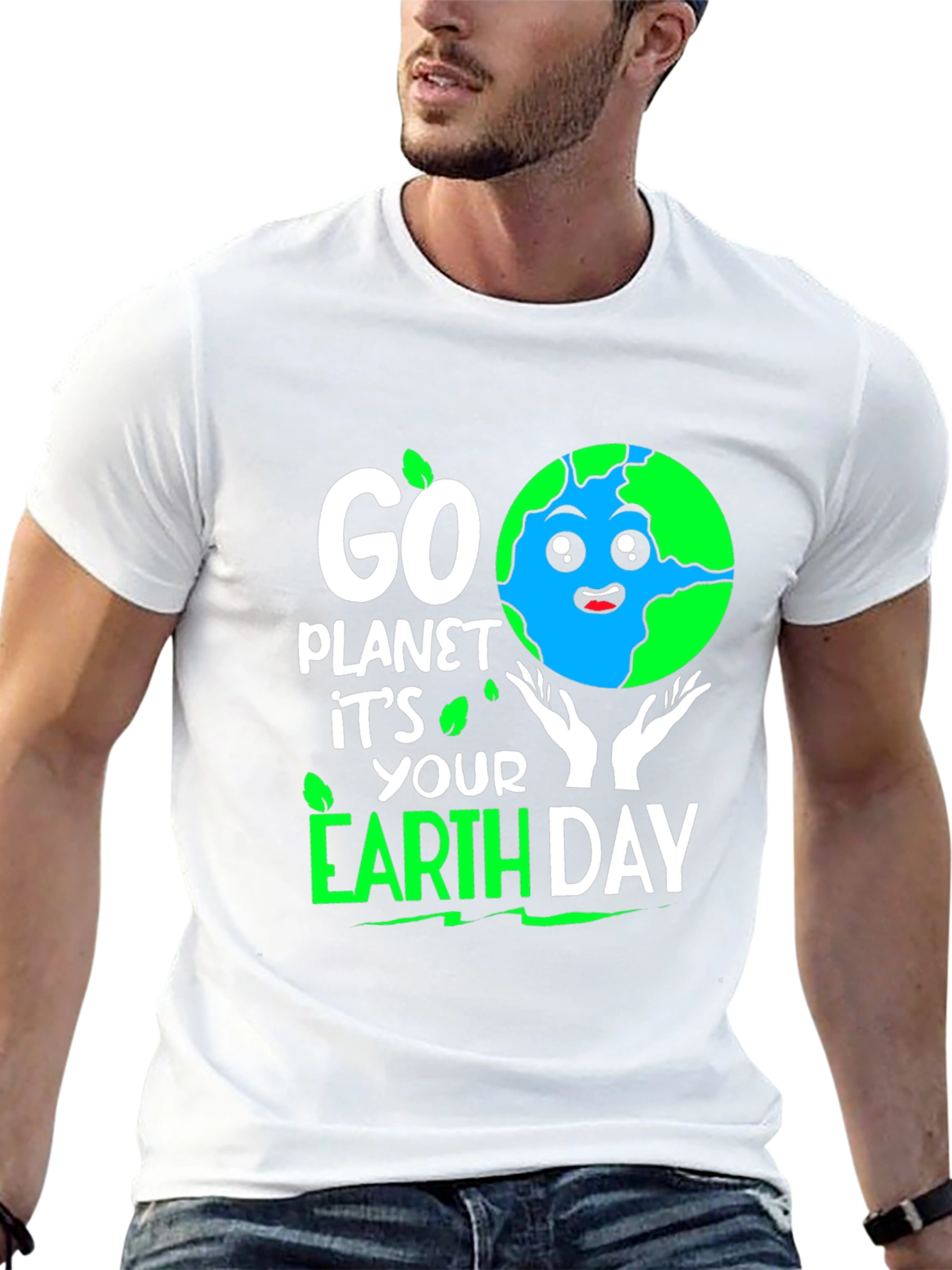 Go Planet Earth Day T-Shirt - Eco Friendly Design