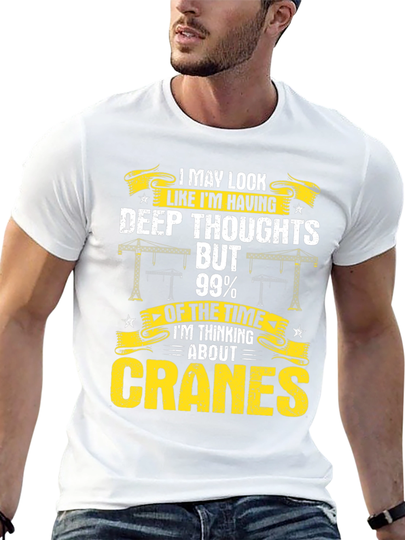Cranes T-Shirt: I May Look Deep Thoughts