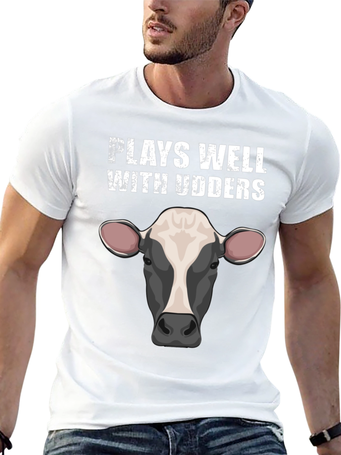 Plays Well With Udders Graphic Tee