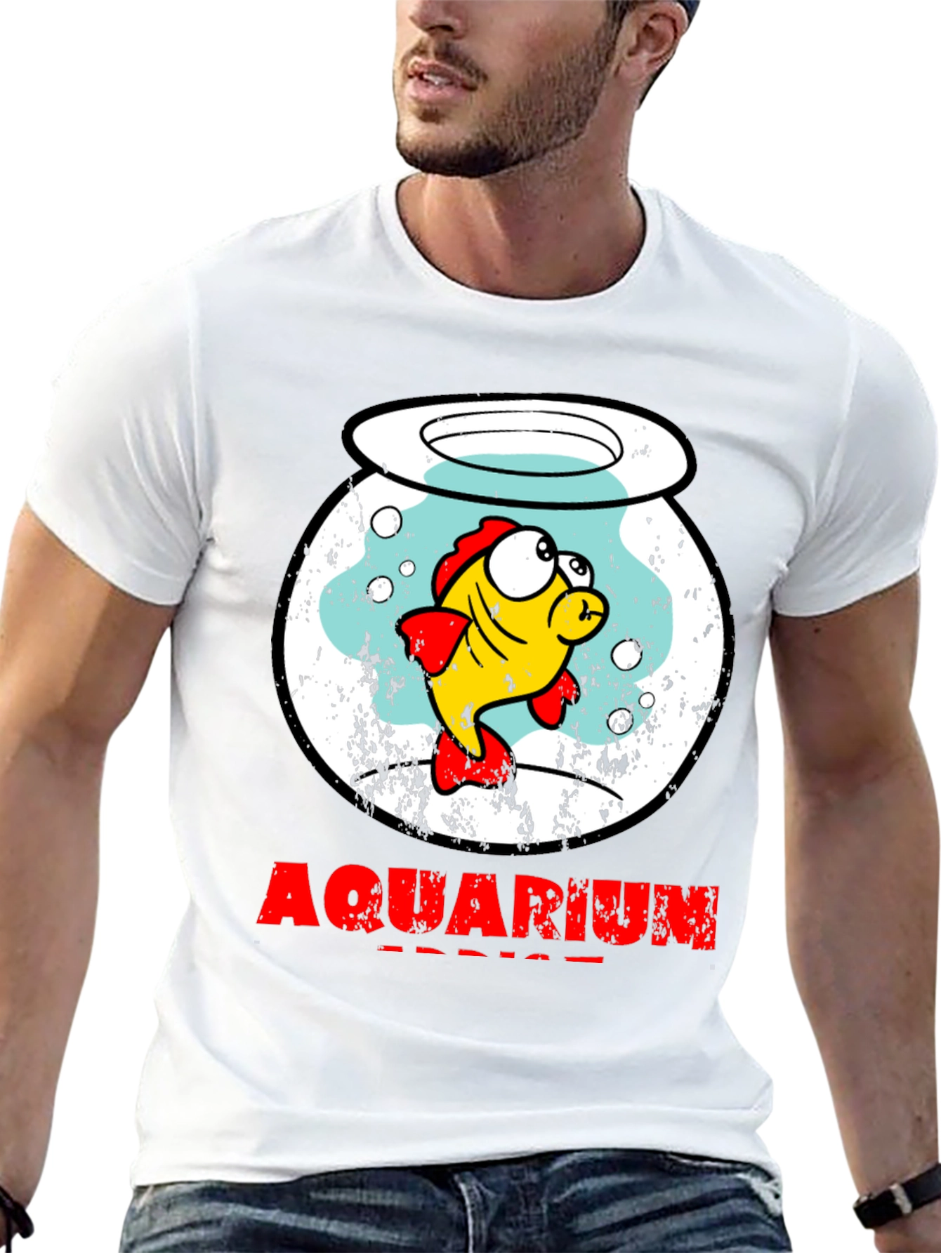 Aquarium Service T-Shirt Fishbowl Graphic Tee