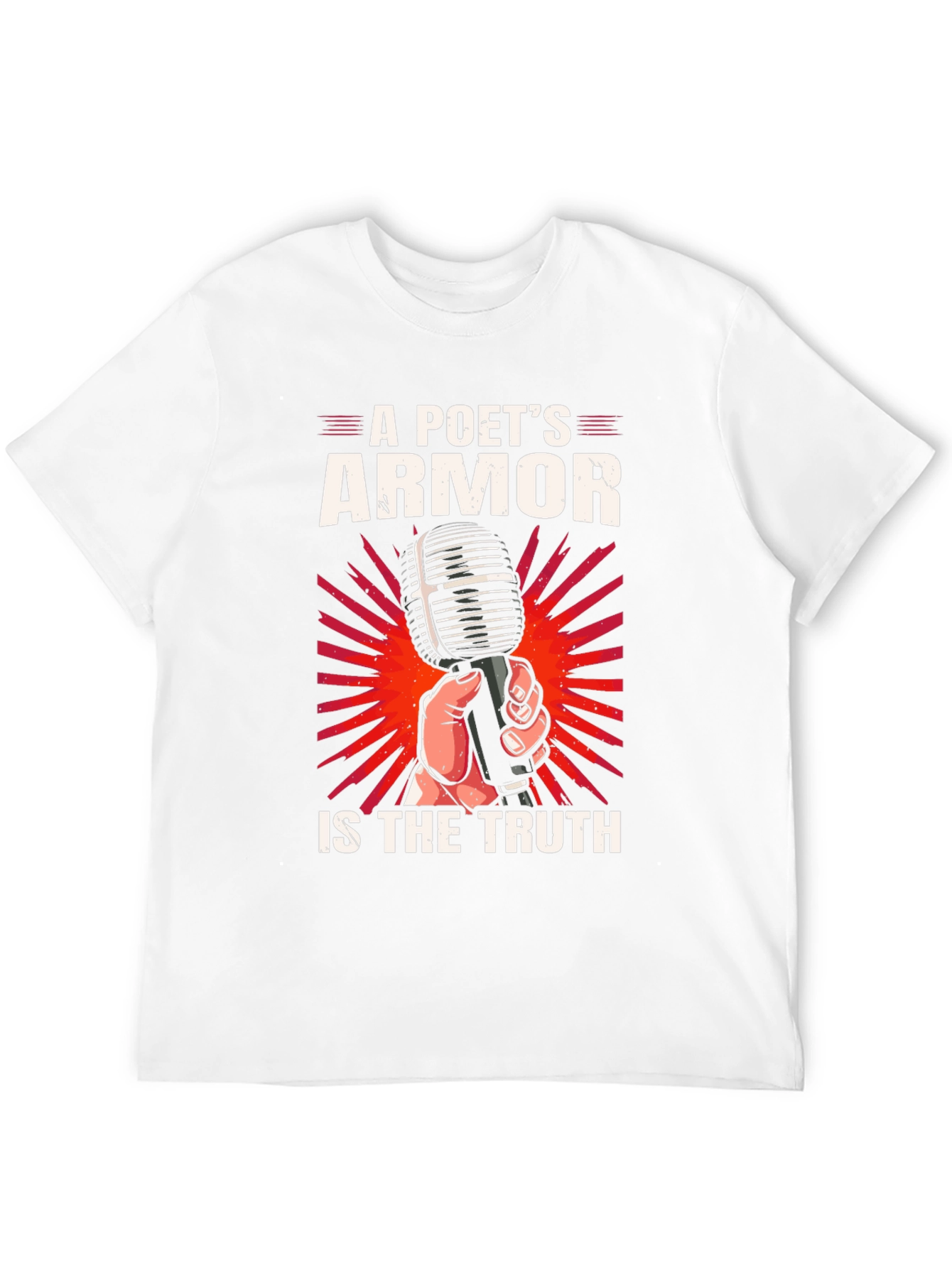 Poets Armor T-Shirt - Truth Microphone Design