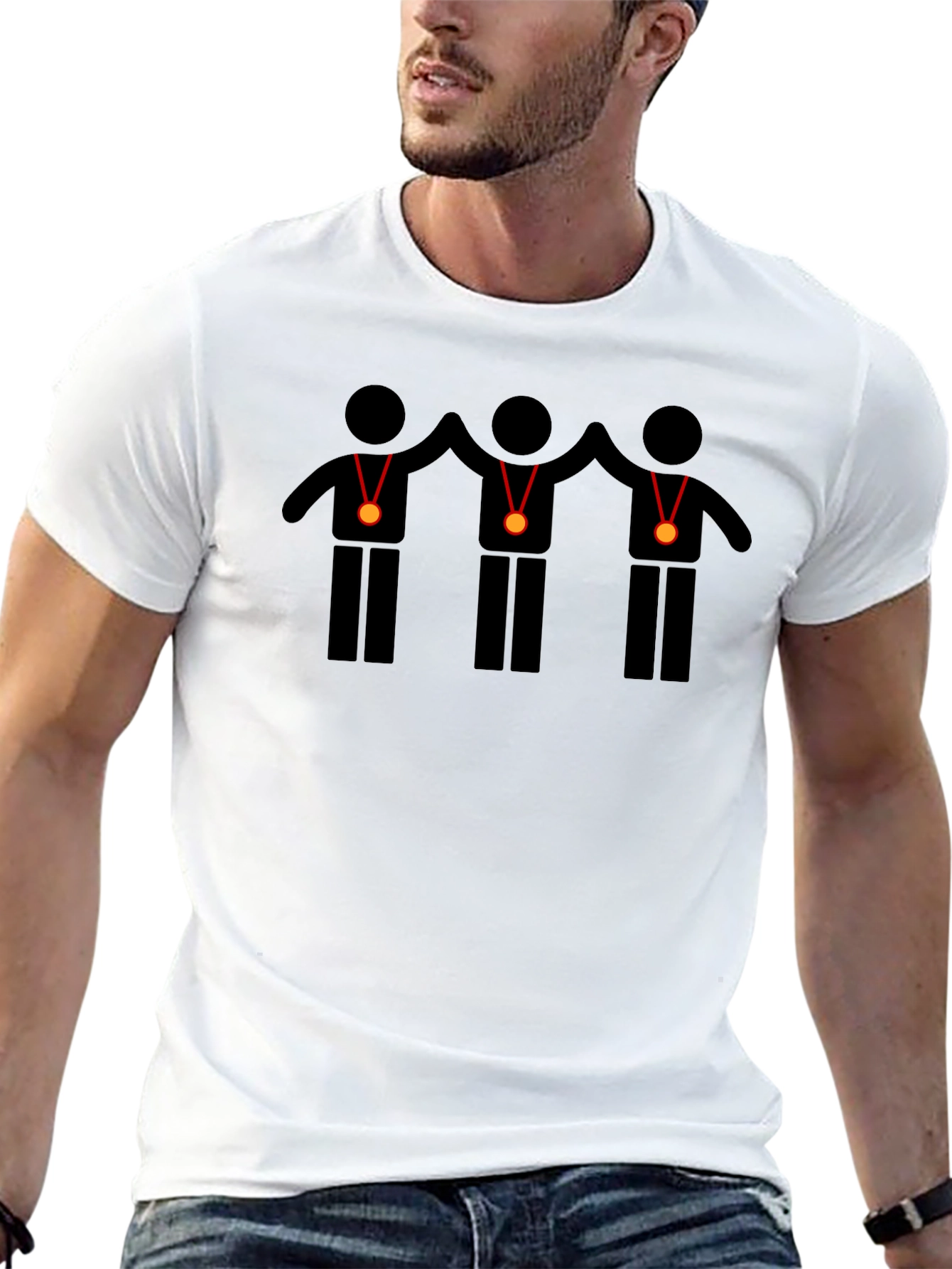 Winners Stick Figure Graphic Tee