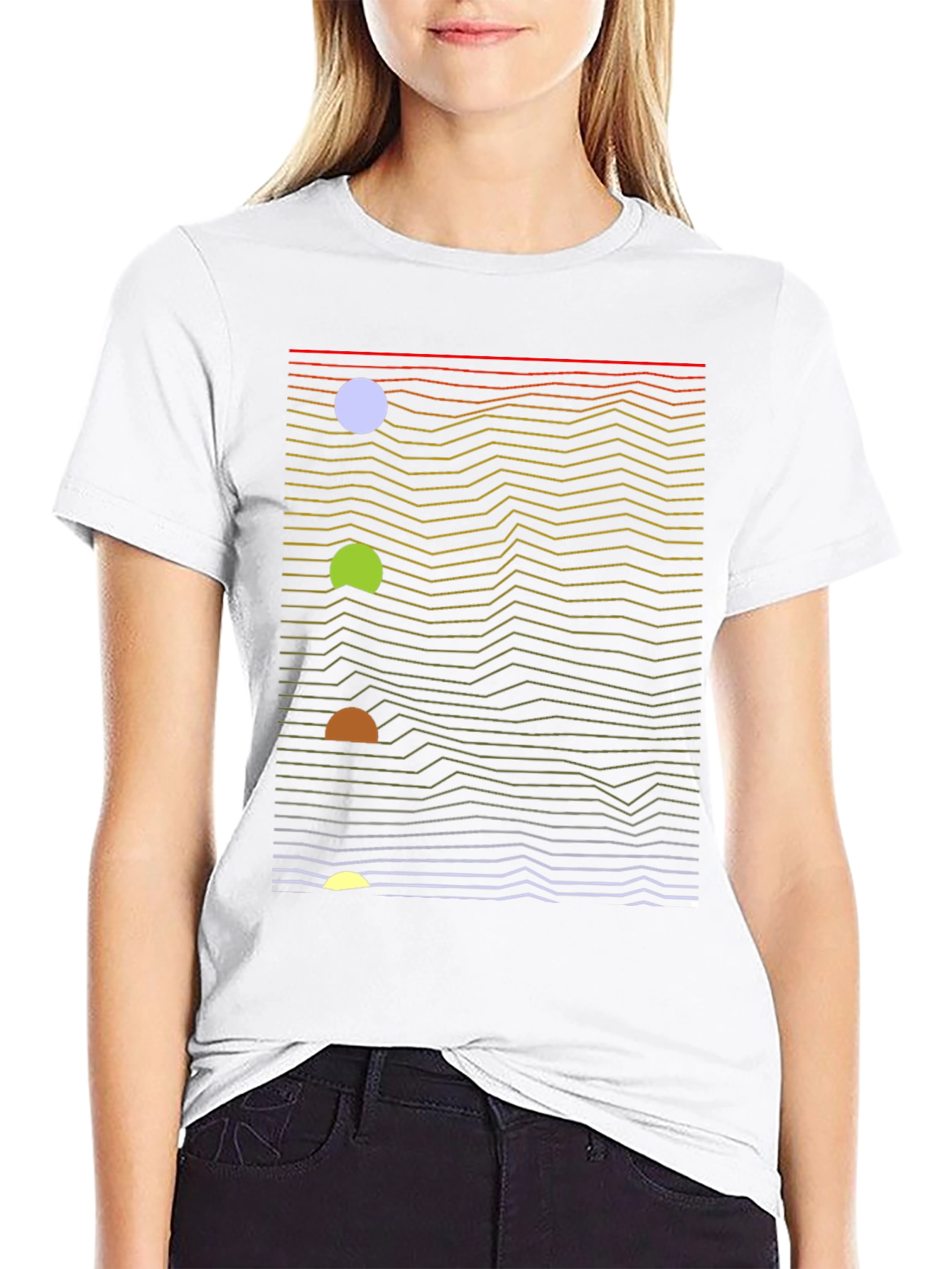 Abstract Graphic Tee - Modern Art Shirt