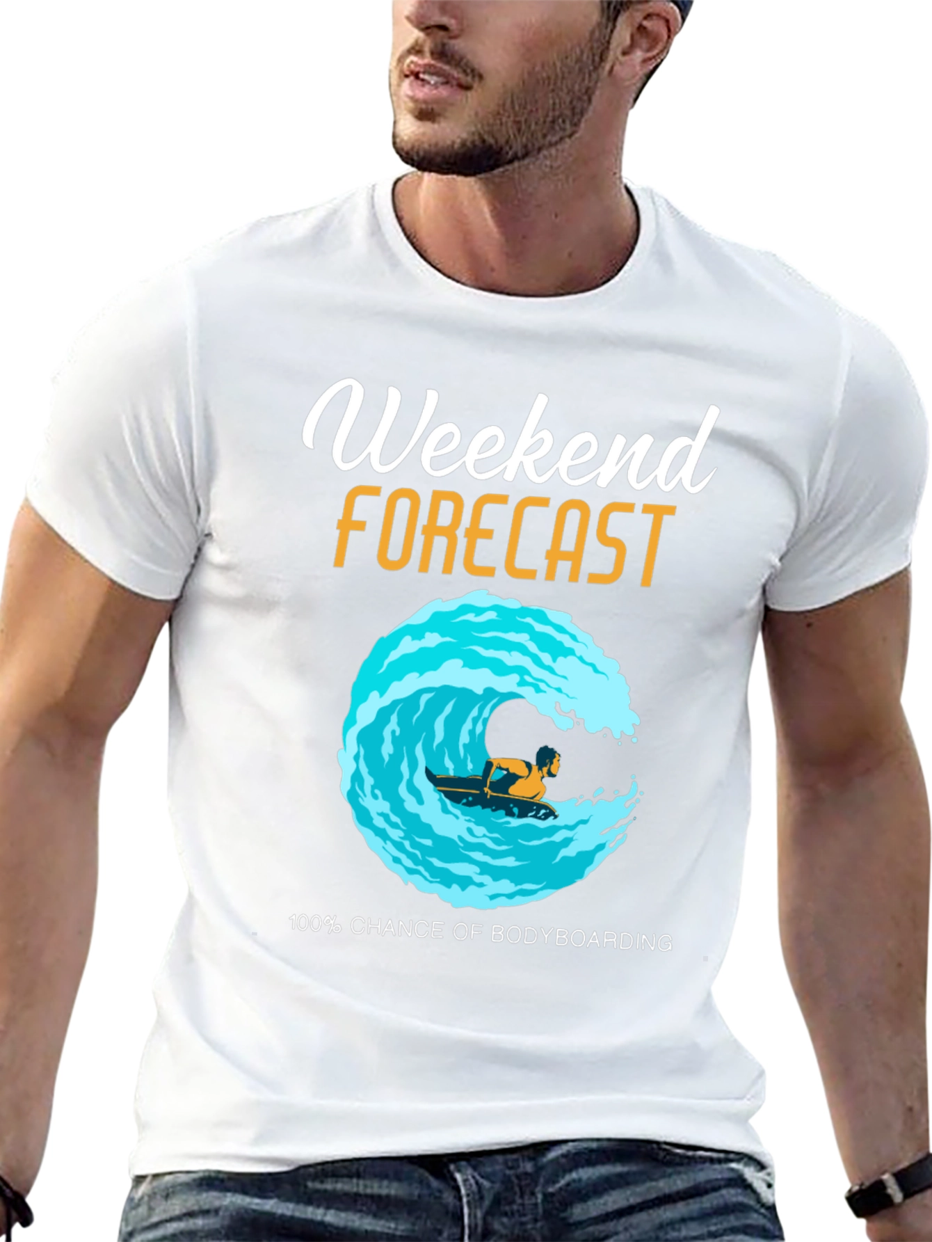 Weekend Bodyboarding Forecast T-Shirt