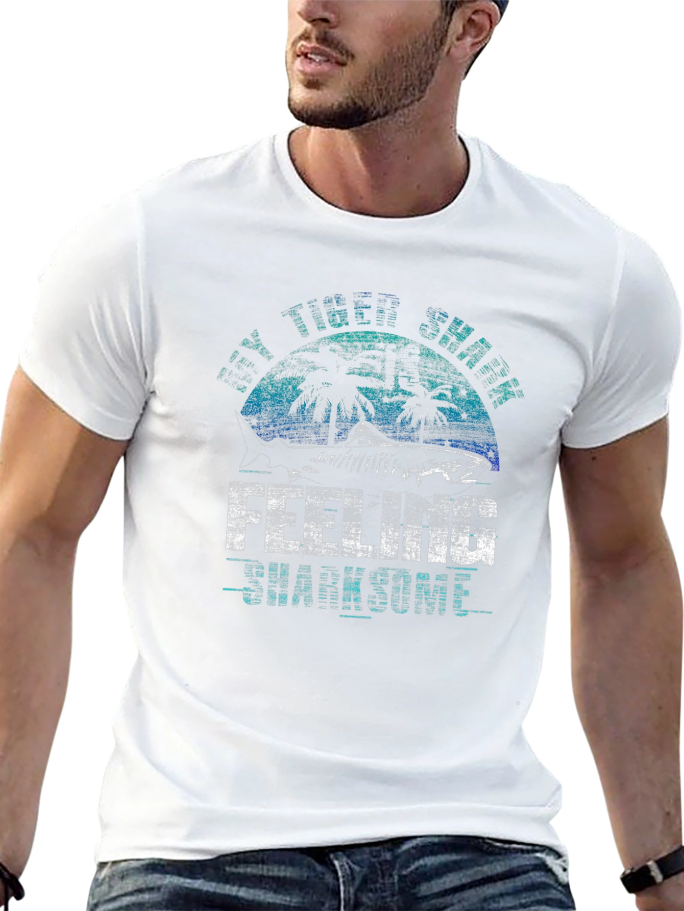 Feeling Sharksome T-Shirt - Tiger Shark Graphic Tee