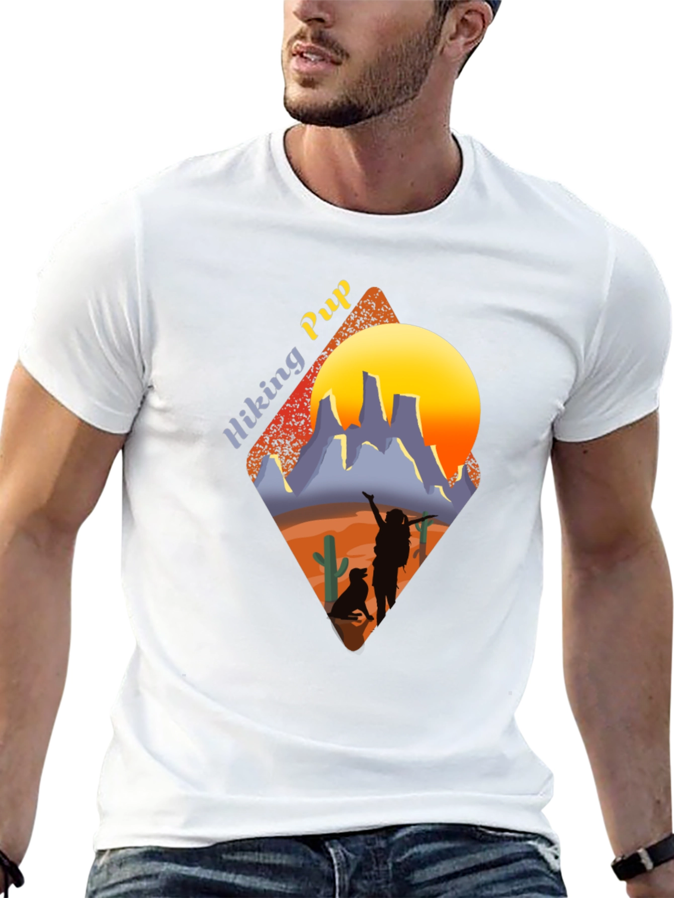 Hiking Pup Graphic Tee - Adventure Awaits!