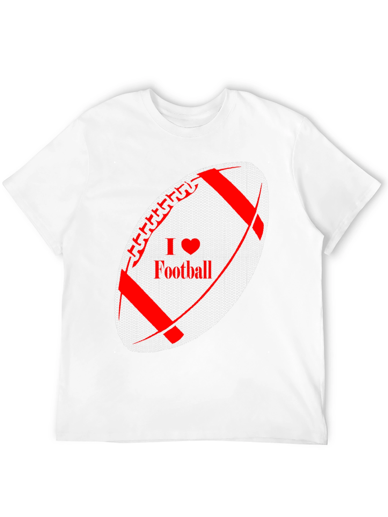 I Love Football Graphic Tee - Black