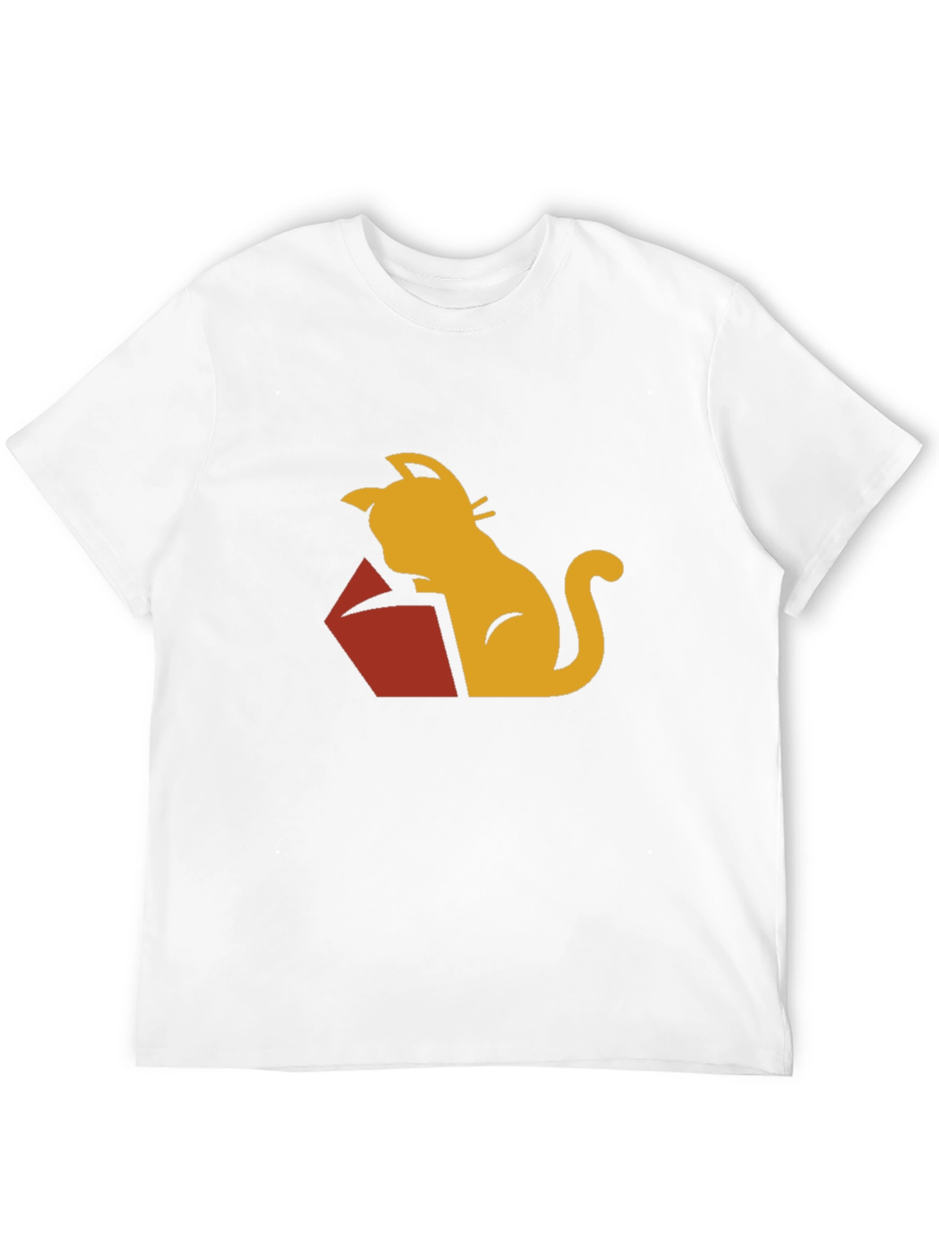 Cat Reading Book Graphic Tee - Stylish Casual Wear