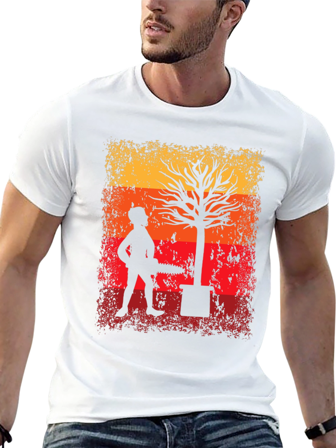 Arborist Silhouette Graphic T-Shirt