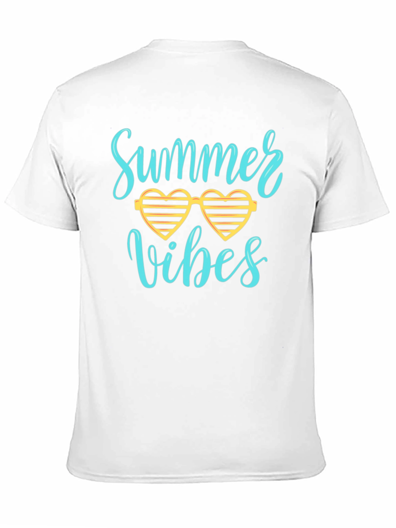 Summer Vibes Graphic T-Shirt - Black Cotton